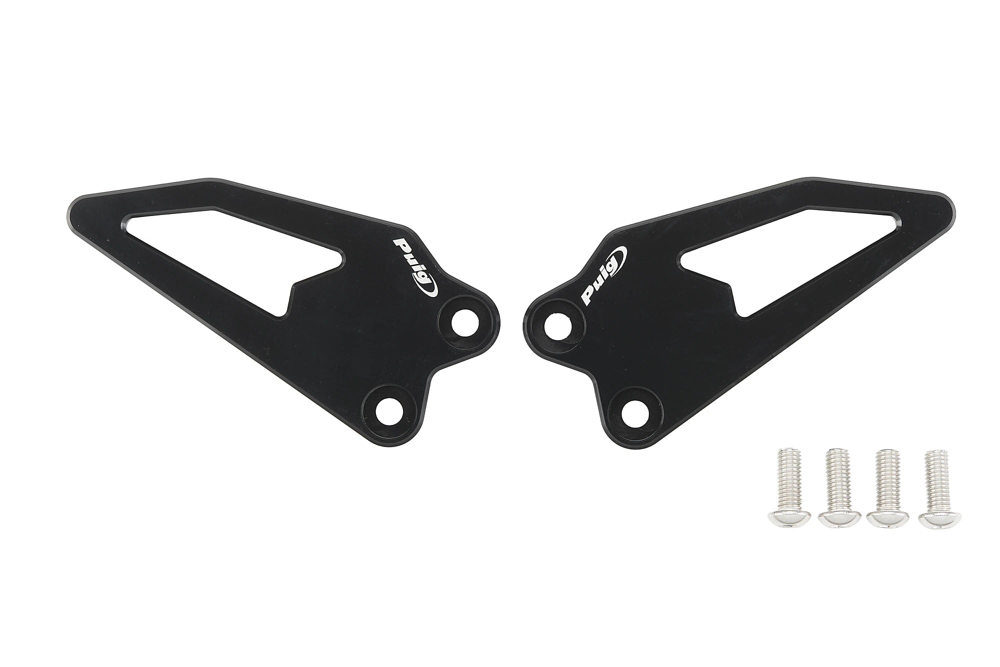 Puig Heel Plates | Black | Yamaha R9 2025>Currentย -ย ย Pyramid Motorcycle Accessories