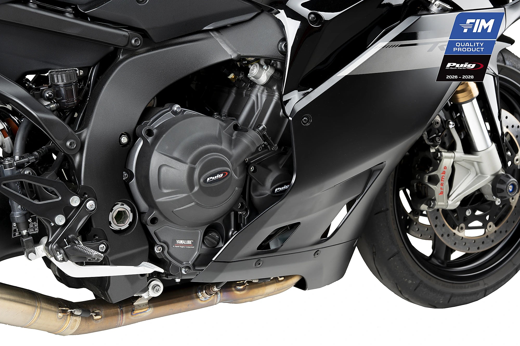 Puig Engine Covers | Black | Yamaha MT-09 / XSR 900 / R9 - Pyramid Motorcycle Accessories