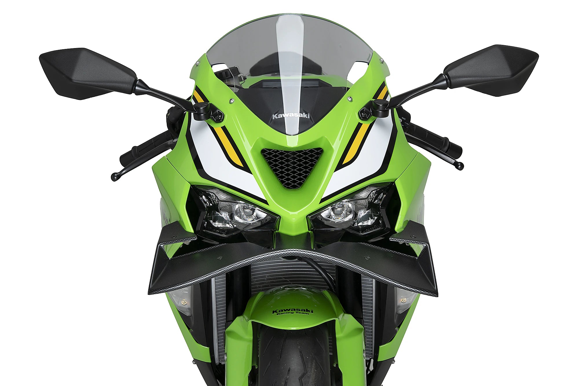 Puig GP Front Wing | Carbon Look | Kawasaki ZX-6R Ninja 2024>Current - Pyramid Motorcycle Accessories
