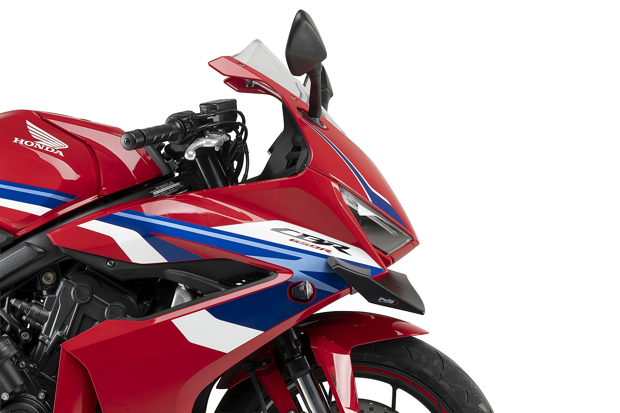 Puig GP Front Wing | Matte Black | Honda CBR 650 R 2024>Current - Pyramid Motorcycle Accessories