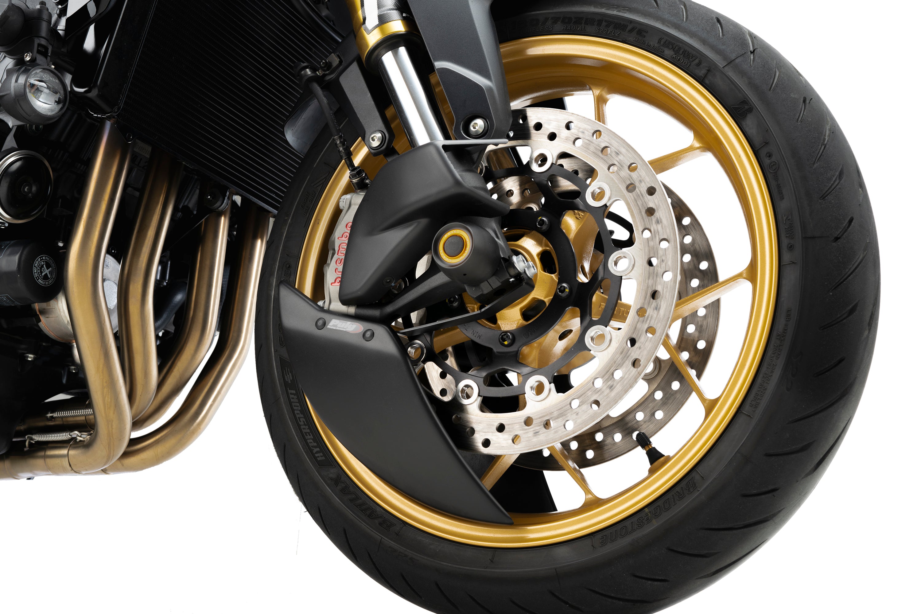 Puig Aero Wheel Deflector | Matte Black | Honda CB1000 Hornet inc. SP 2025>Current - Pyramid Motorcycle Accessories