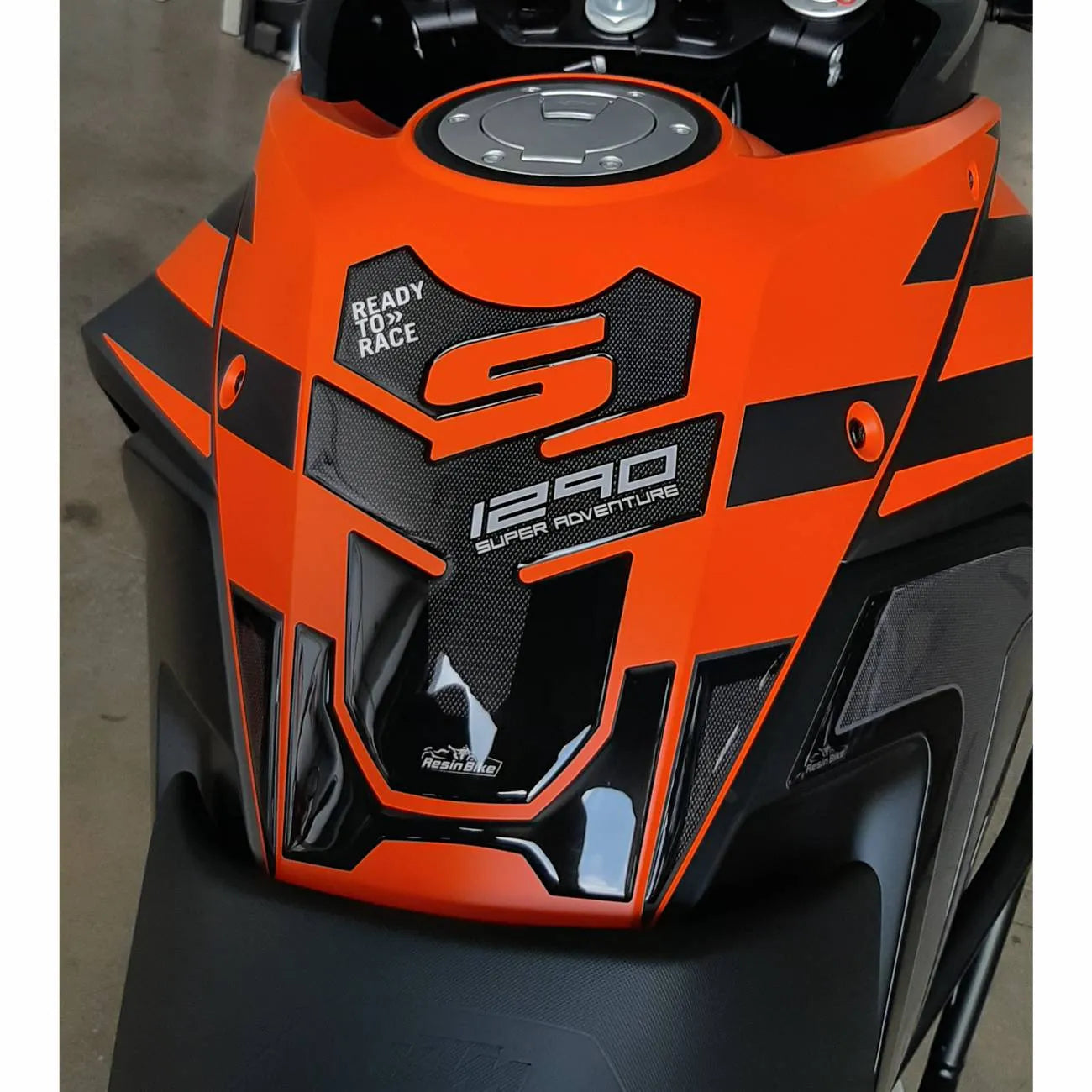 Resin Bike 3D Motorcycle Stickers - Tank Pad | KTM 1290 Super Adventure S 2017>Current - Pyramid Motorcycle Accessories