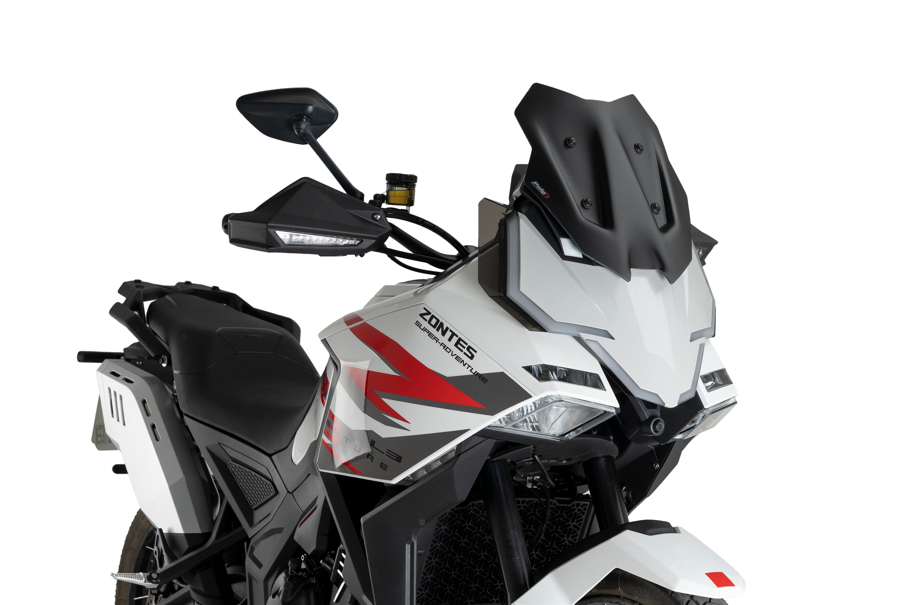 Puig Sport Screen | Matte Black | Zontes ZT-703F 2024>2025 - Pyramid Motorcycle Accessories