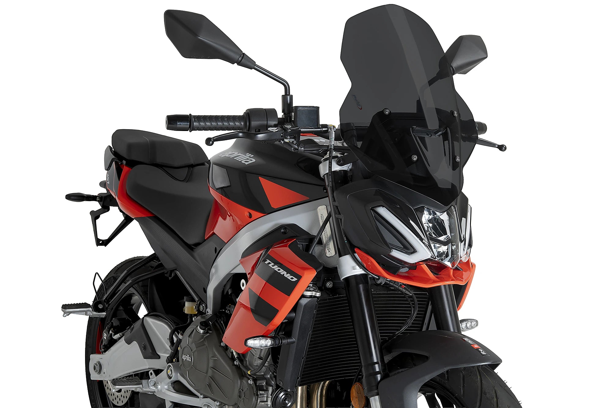 Puig Touring Screen | Dark Smoke | Aprilia Tuono 457 2025>Current - Pyramid Motorcycle Accessories