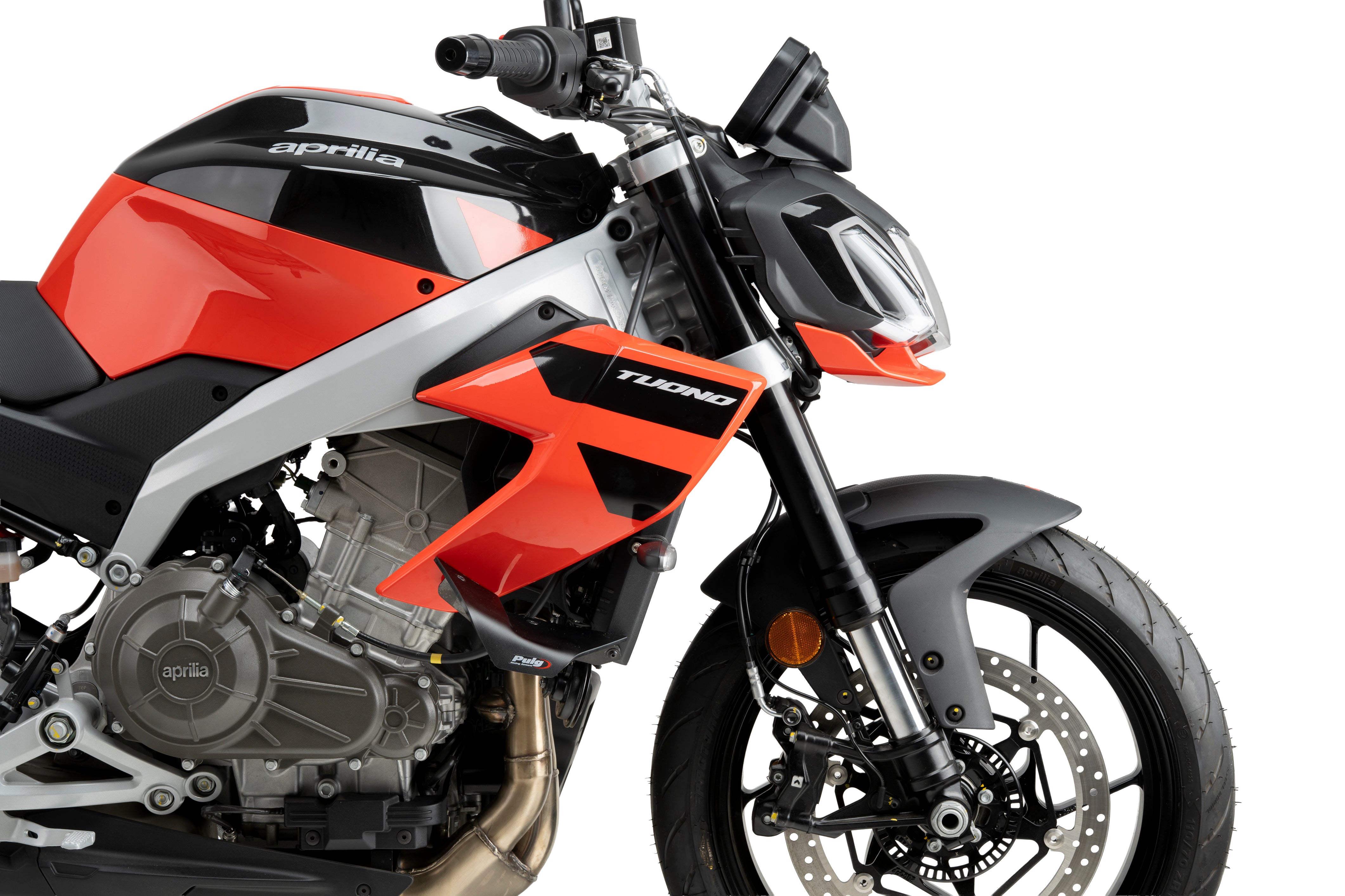 Puig D12 Side Wings | Matte Black | Aprilia Tuono 457 2025>2026 - Pyramid Motorcycle Accessories