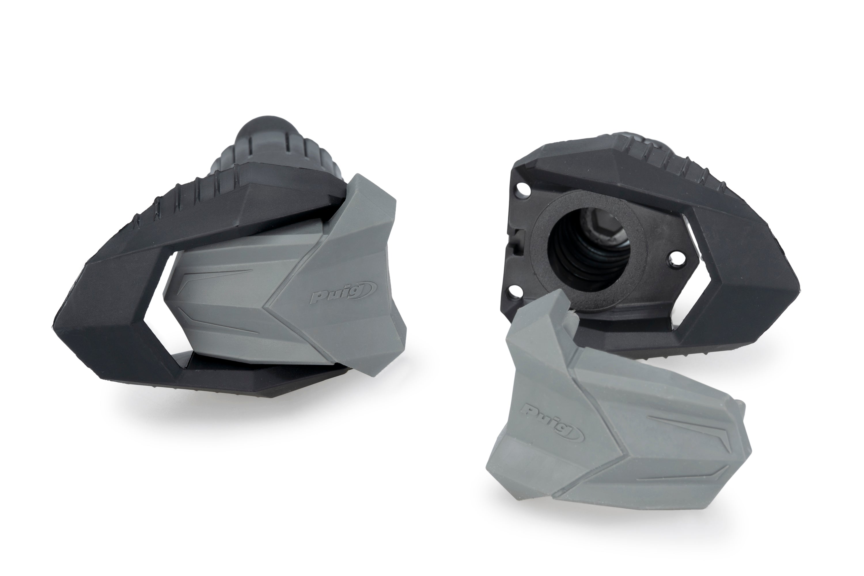 Puig R19 Frame Sliders | Black | Kove NK 125R 2025 - Pyramid Motorcycle Accessories