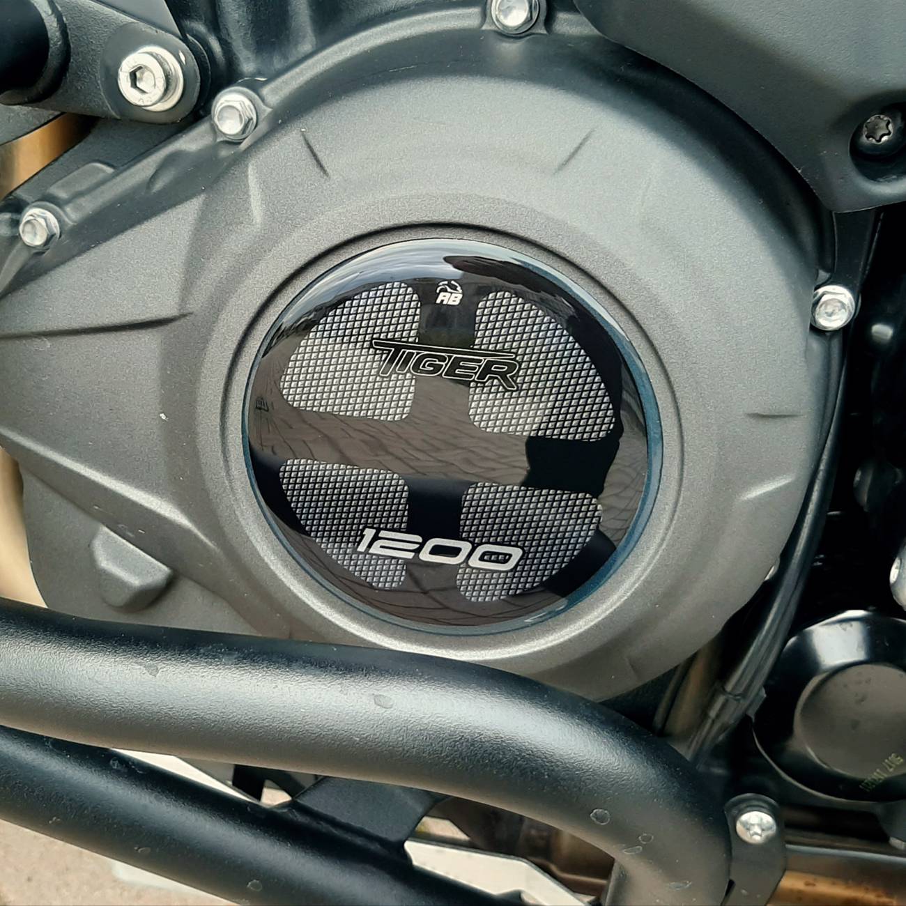 Resin Bike 3D Motorcycle Stickers - Variator Cover | Triumph Tiger 1200 2018>2020 - Pyramid Motorcycle Accessories