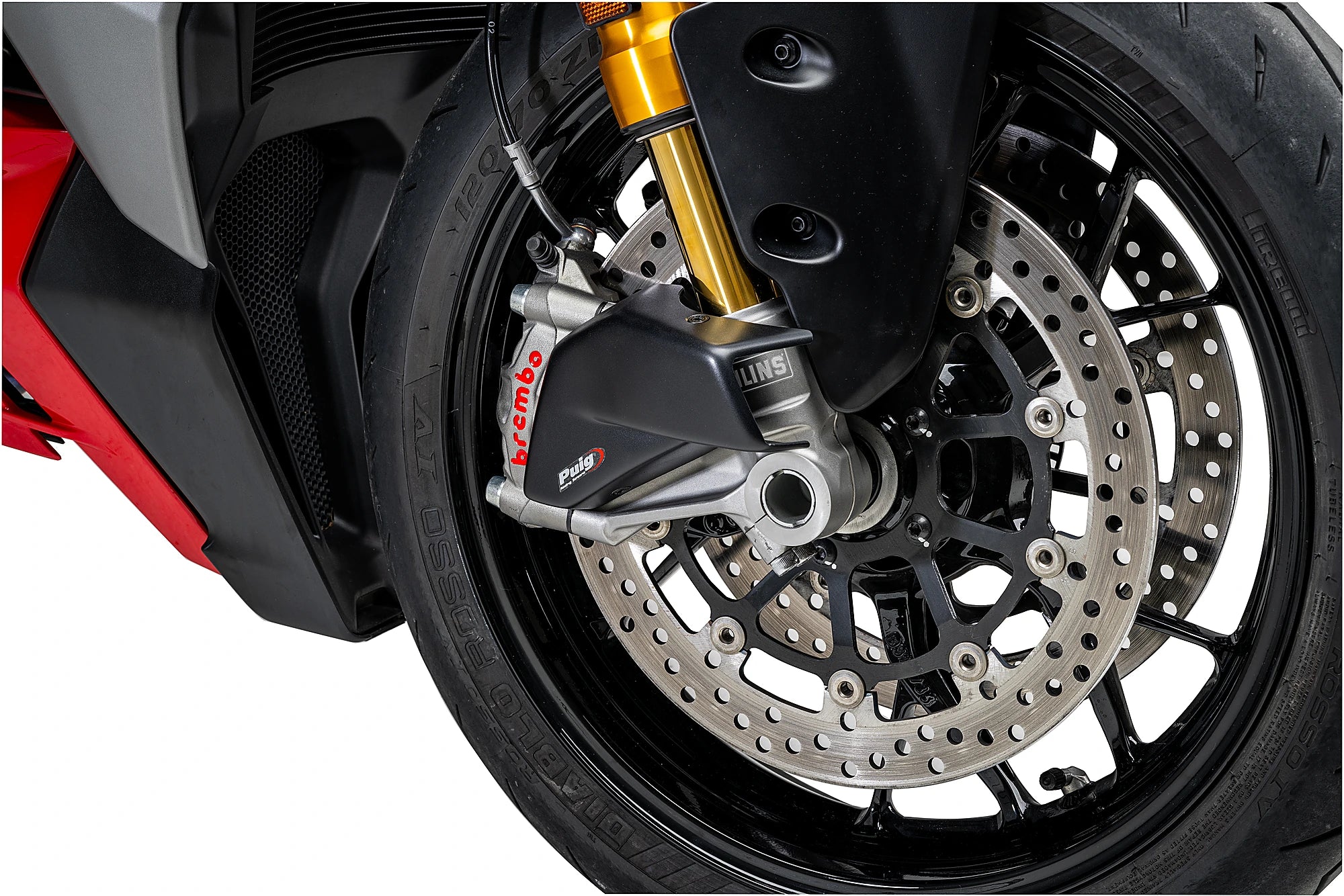Puig Brake Ducts | Matte Black | Ducati Streetfighter V2/V2 S 2025>Current - Pyramid Motorcycle Accessories