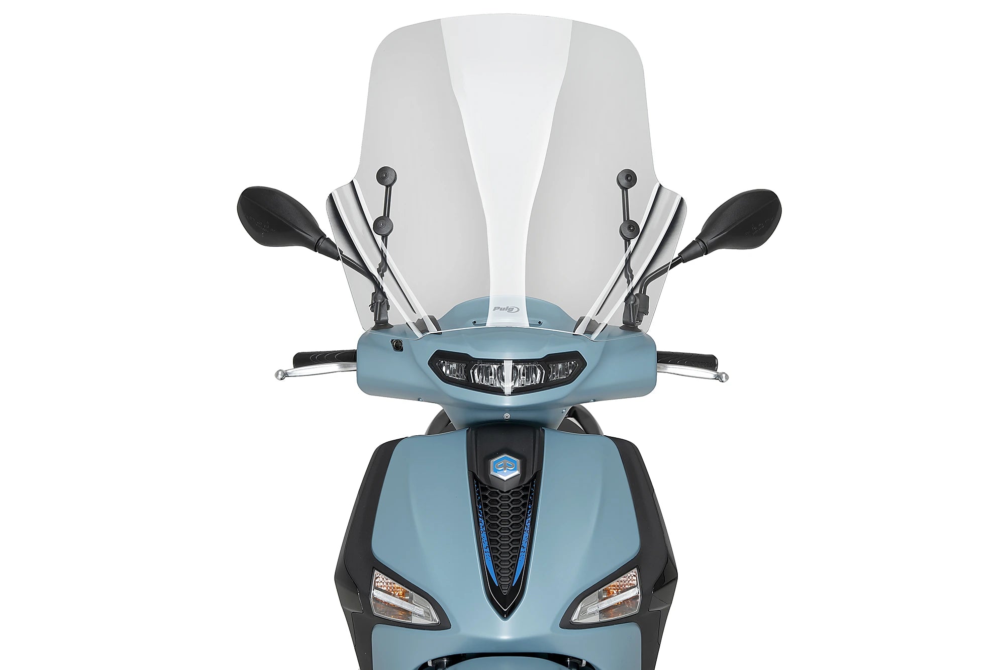 Puig T.X. Screen | Clear | Piaggio Liberty 125 2025>Current - Pyramid Motorcycle Accessories