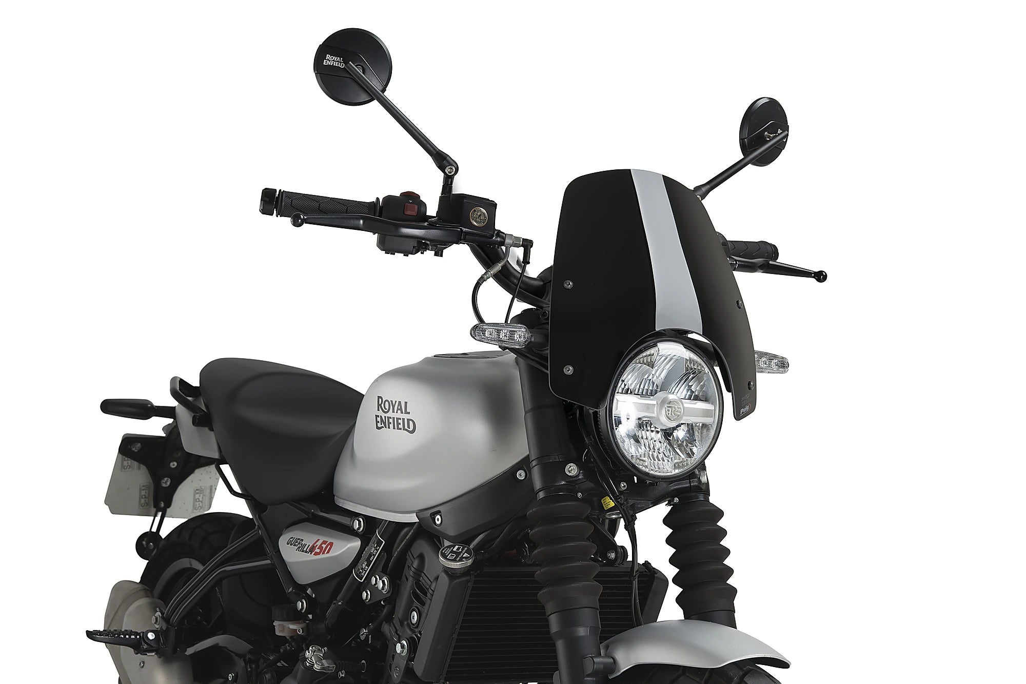 Puig Sport Screen | Black (Opaque) | Royal Enfield Guerrilla 450 2024>Current