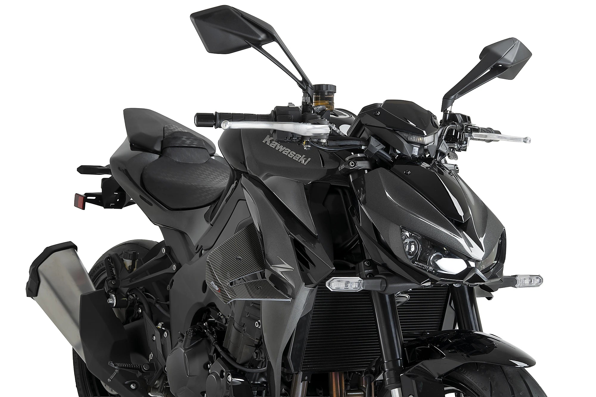 Puig D12 Wings | Carbon look | Kawasaki Z 1100 / Z 1100 SE 2026>Current - Pyramid Motorcycle Accessories