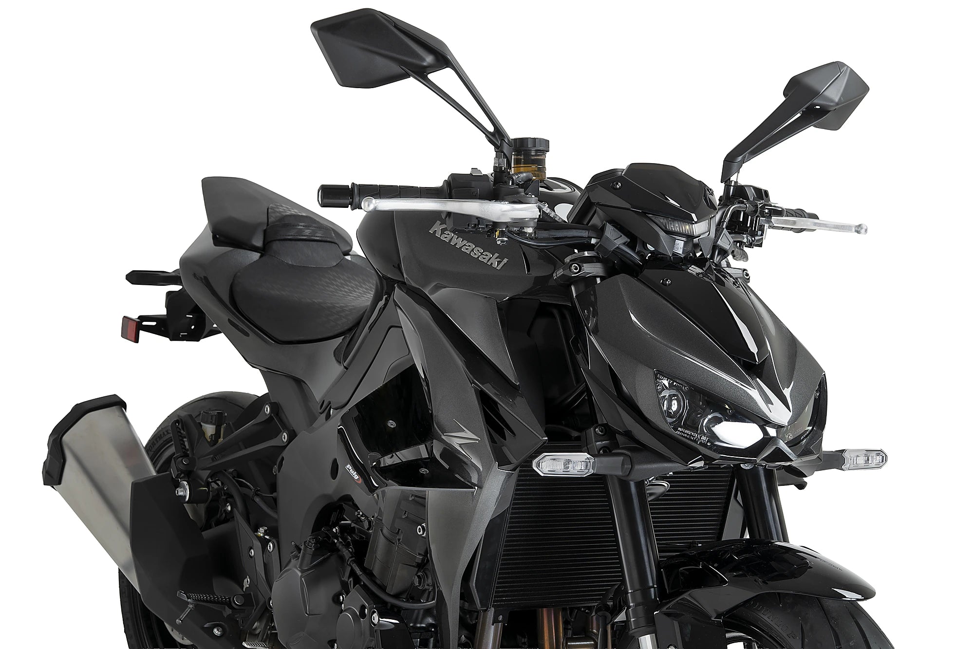 Puig D12 Wings | Gloss Black | Kawasaki Z 1100 / Z 1100 SE 2026>Current - Pyramid Motorcycle Accessories