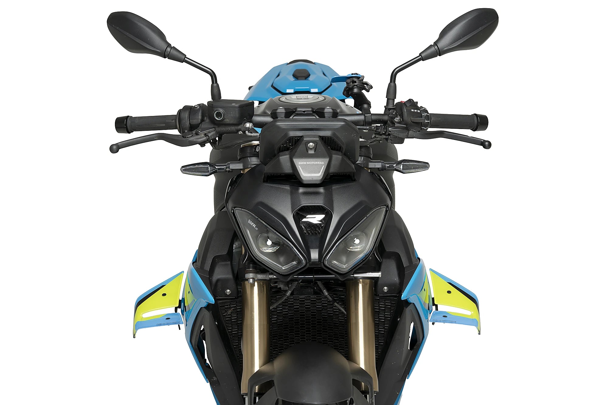 Puig D12 Side Downforce Wings Graphics fitted to BMW S 1000 R