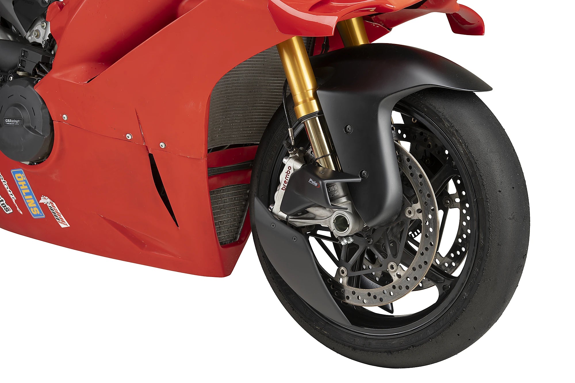 Puig Brake Ducts | Matte Black | Ducati Panigale V4/V4 R/V4 S - Pyramid Motorcycle Accessories
