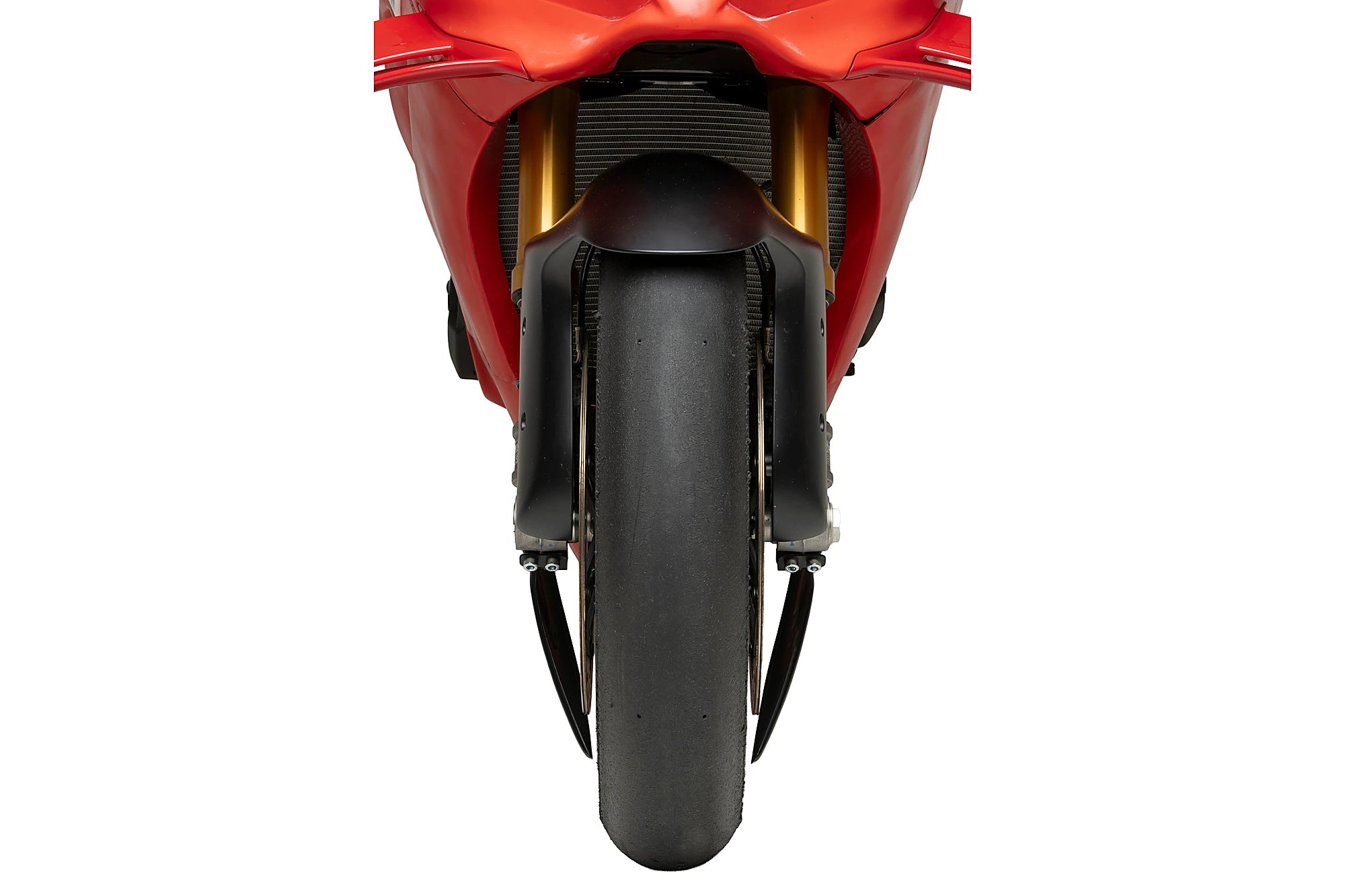 Puig Aero Wheel Deflector | Gloss Black | Ducati Panigale V4/V4 R/V4 S - Pyramid Motorcycle Accessories
