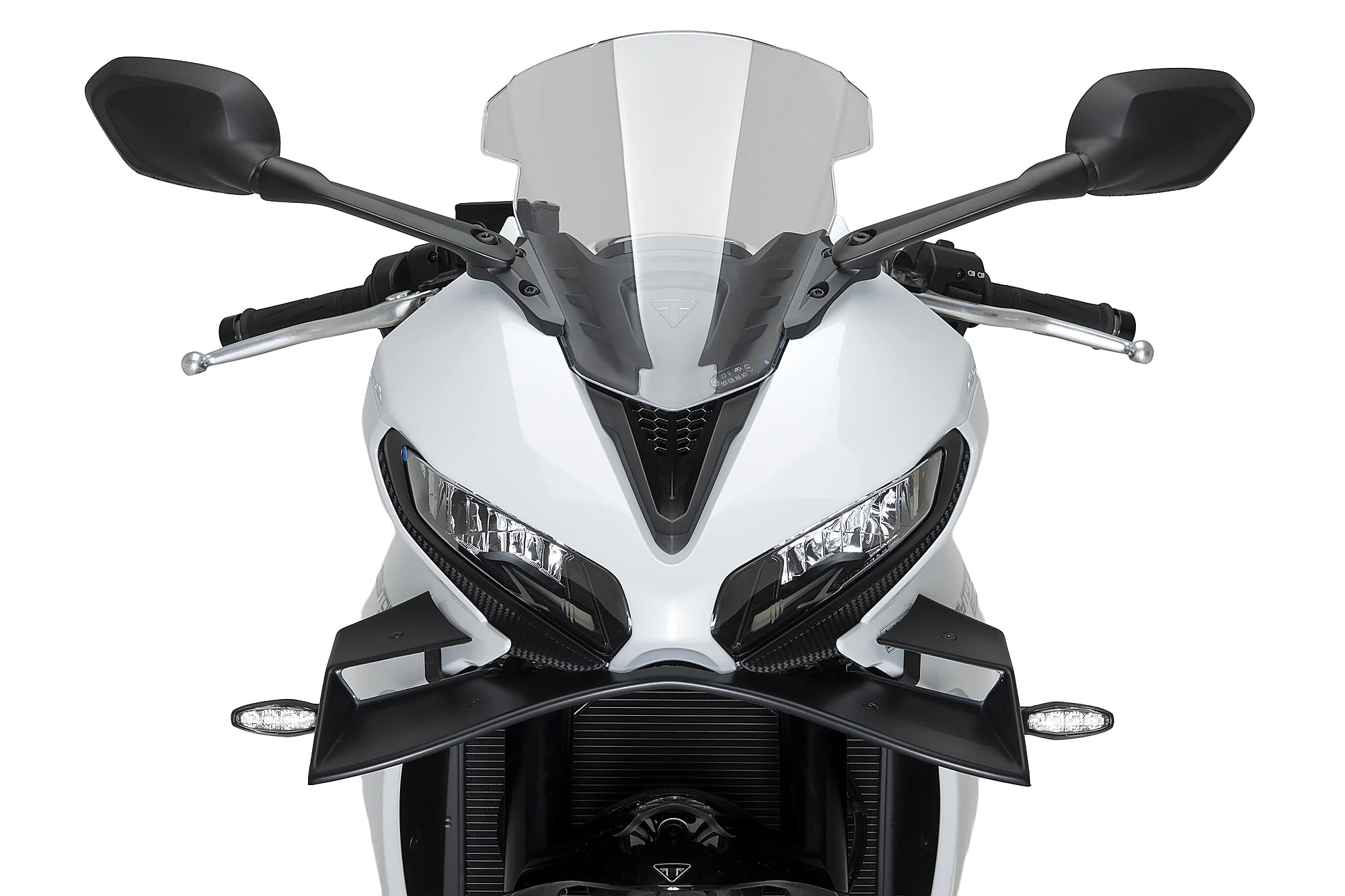 Puig GP Frontal Wing | Matte Black | Triumph Daytona 660 2024>2025 - Pyramid Motorcycle Accessories