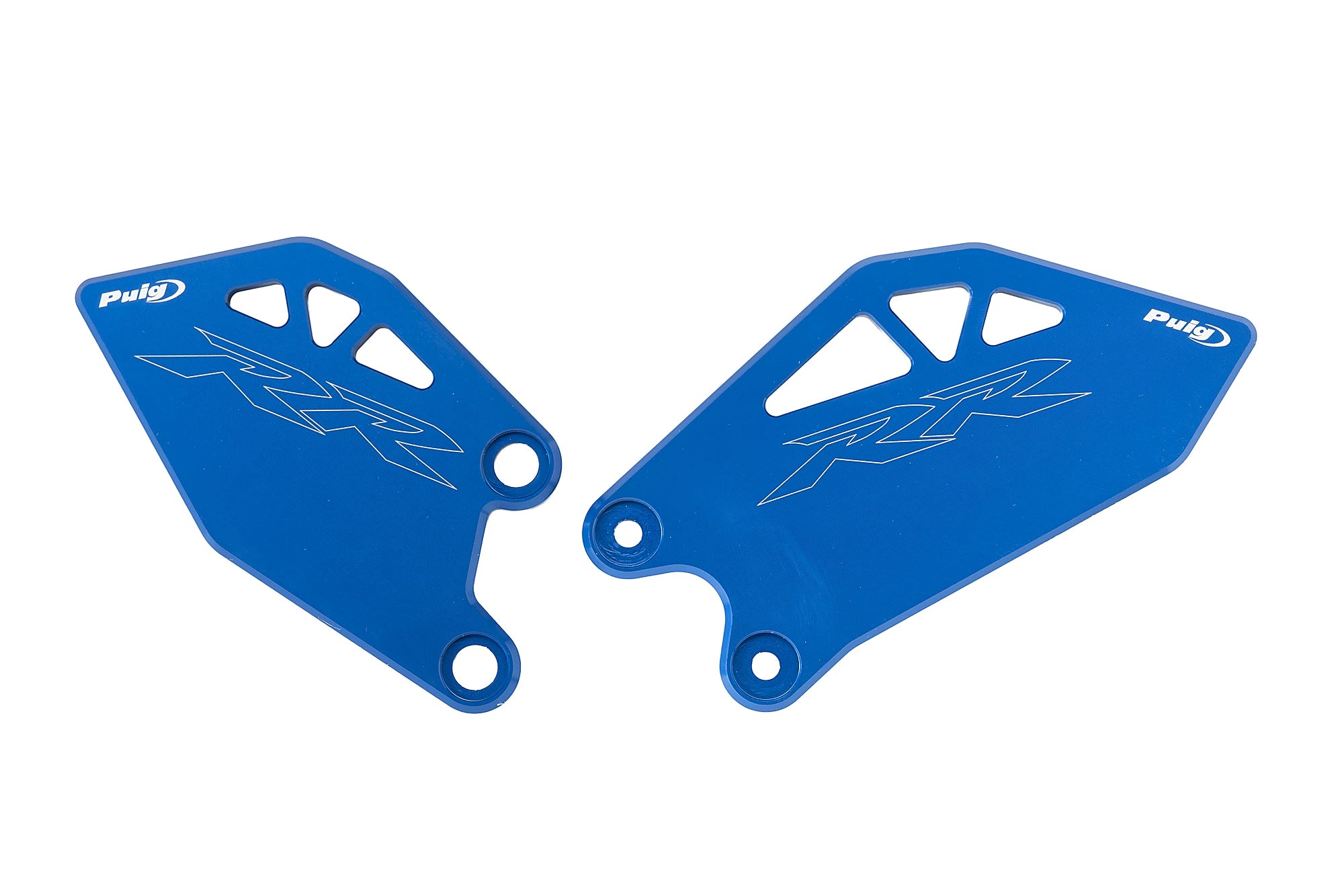Puig Heel Plates | Blue | Kawasaki ZX-10R/10RR 2026>Current - Pyramid Motorcycle Accessories