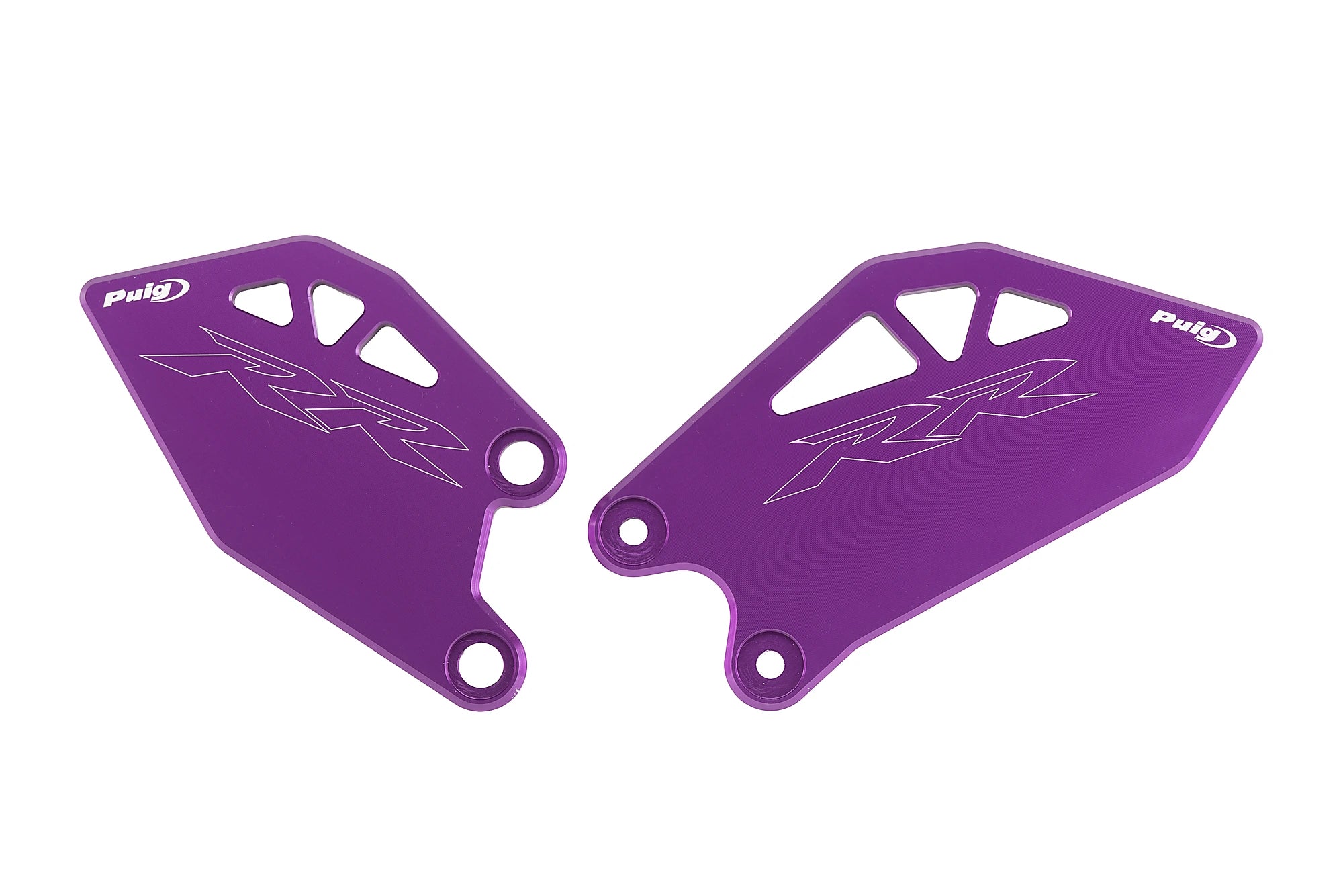 Puig Heel Plates | Purple | Kawasaki ZX-10R/10RR 2026>Current - Pyramid Motorcycle Accessories