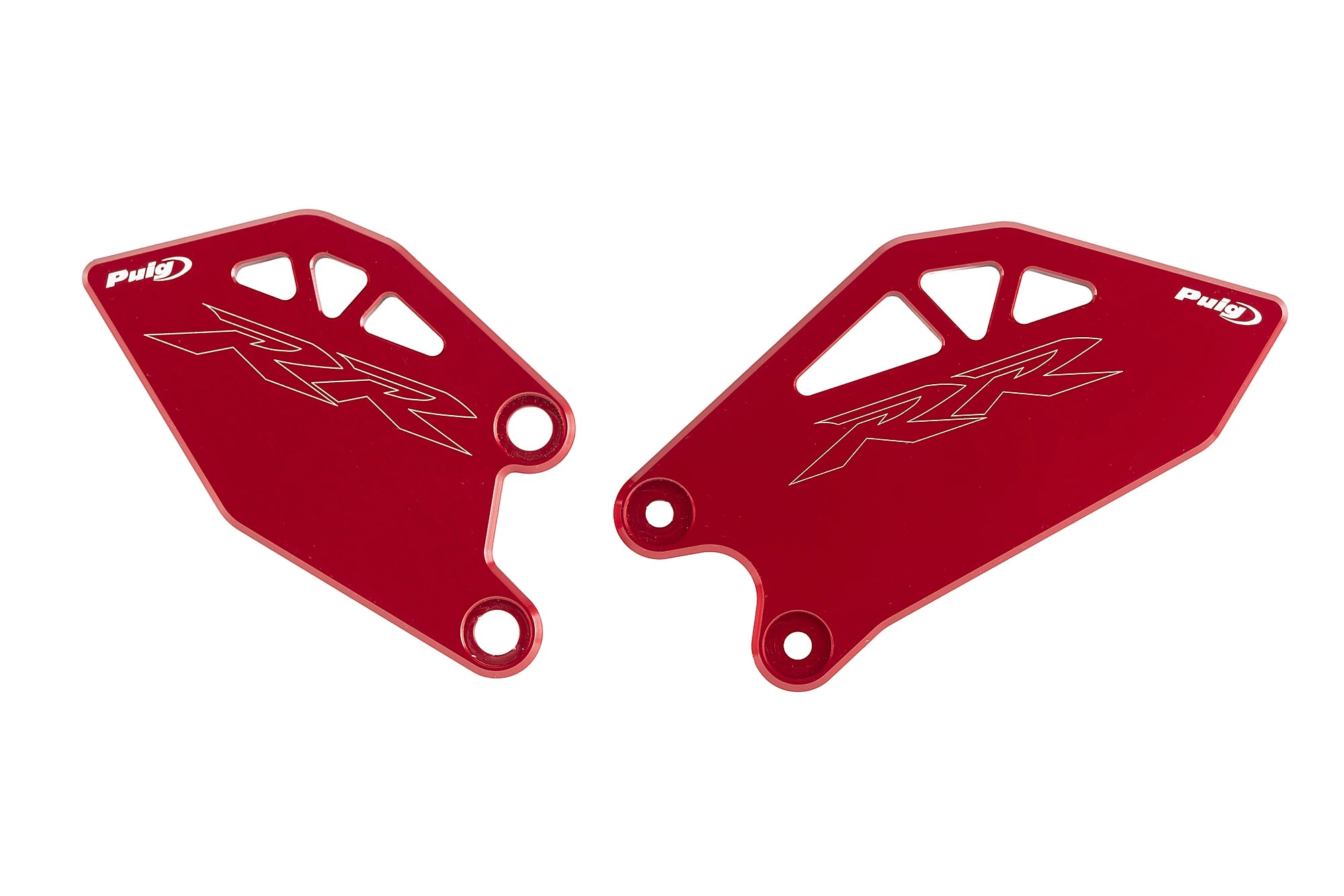 Puig Heel Plates | Red | Kawasaki ZX-10R/10RR 2026>Current - Pyramid Motorcycle Accessories