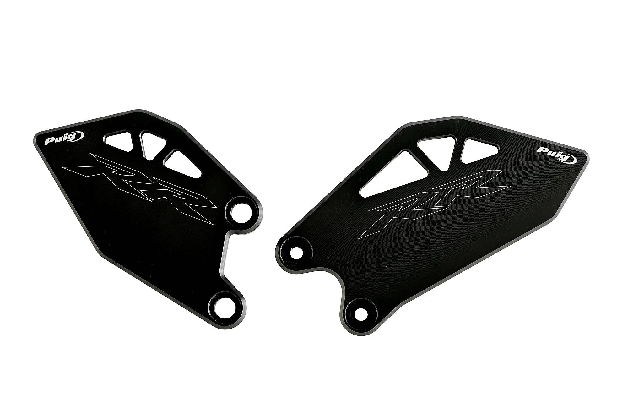 Puig Heel Plates | Black | Kawasaki ZX-10R/10RR 2026>Current - Pyramid Motorcycle Accessories