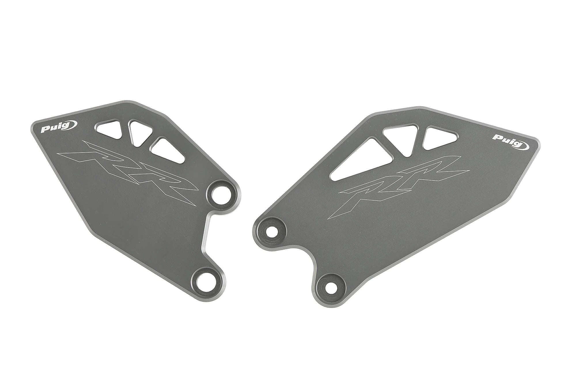 Puig Heel Plates | Titanium | Kawasaki ZX-10R/10RR 2026>Current - Pyramid Motorcycle Accessories
