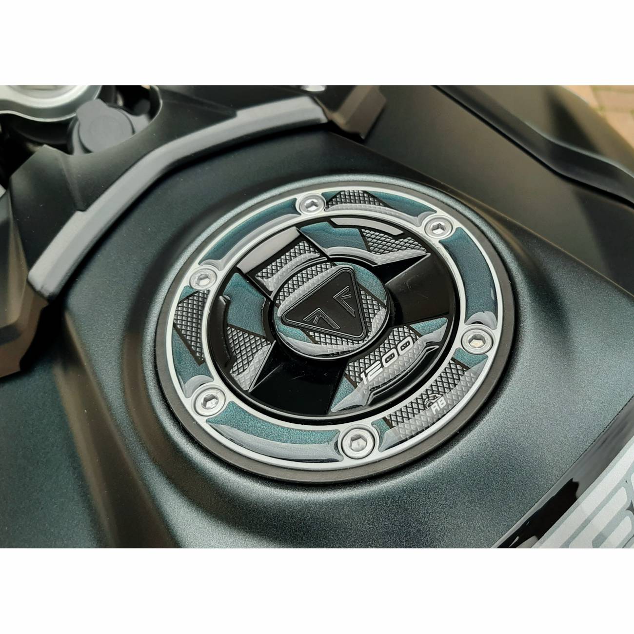 Resin Bike 3D Motorcycle Stickers - Fuel Cap | Triumph Tiger 1200 2018>2020 RB-B458P428 - Pyramid Motorcycle Accessories