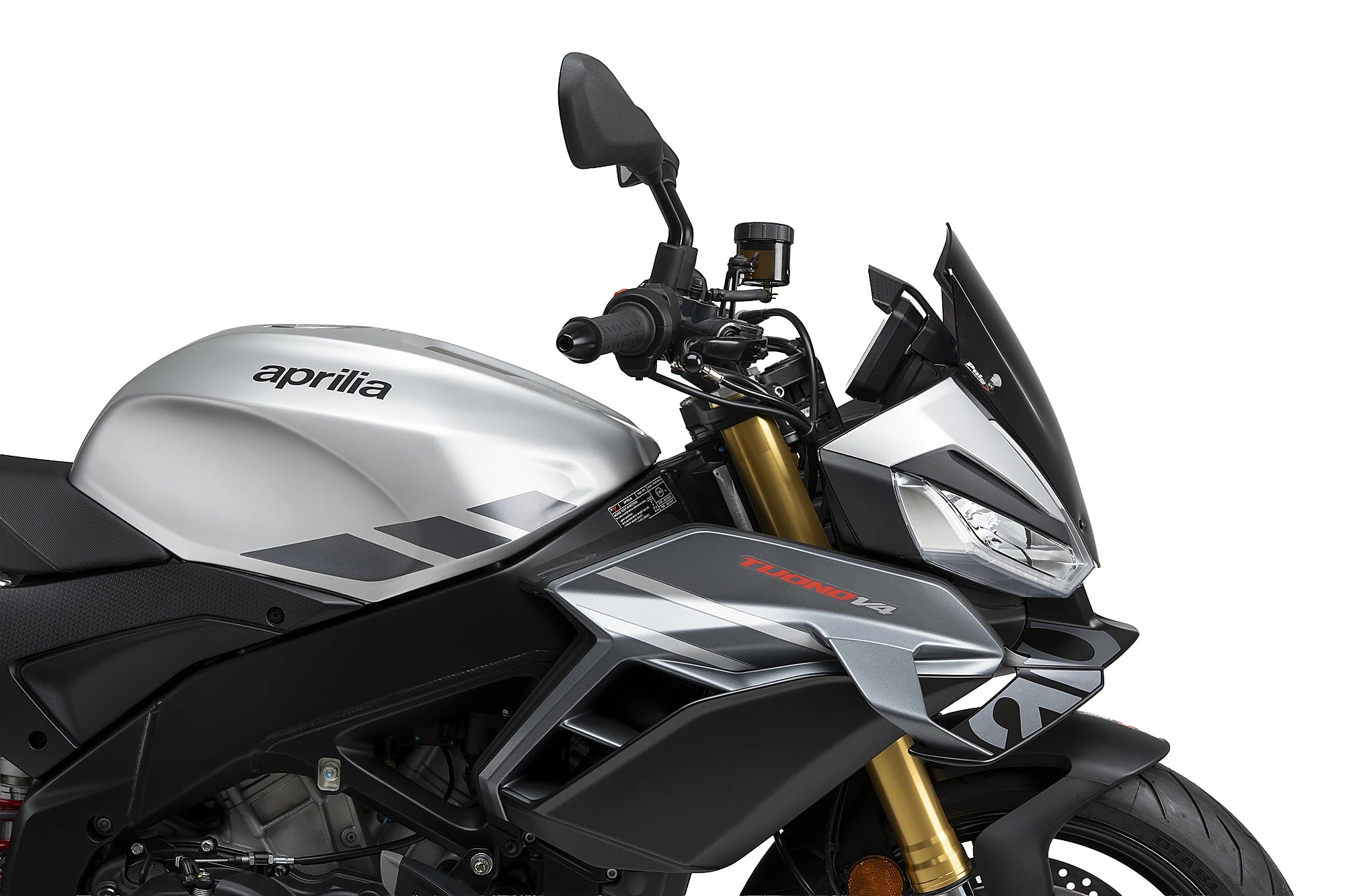 Puig Sport Screen | Dark Smoke | Aprilia Tuono V4 1100 inc. Factory 2025>Current - Pyramid Motorcycle Accessories