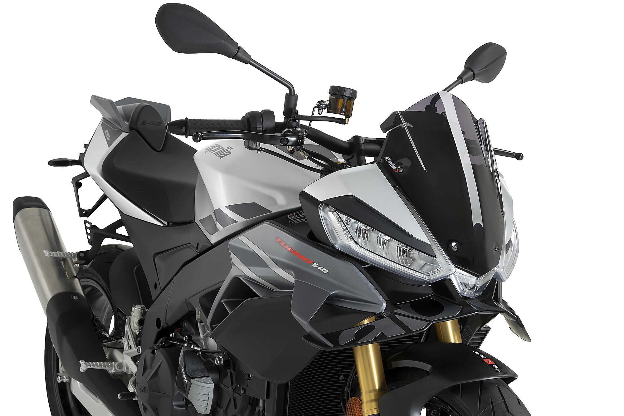 Puig Sport Screen | Dark Smoke | Aprilia Tuono V4 1100 inc. Factory 2025>Current - Pyramid Motorcycle Accessories