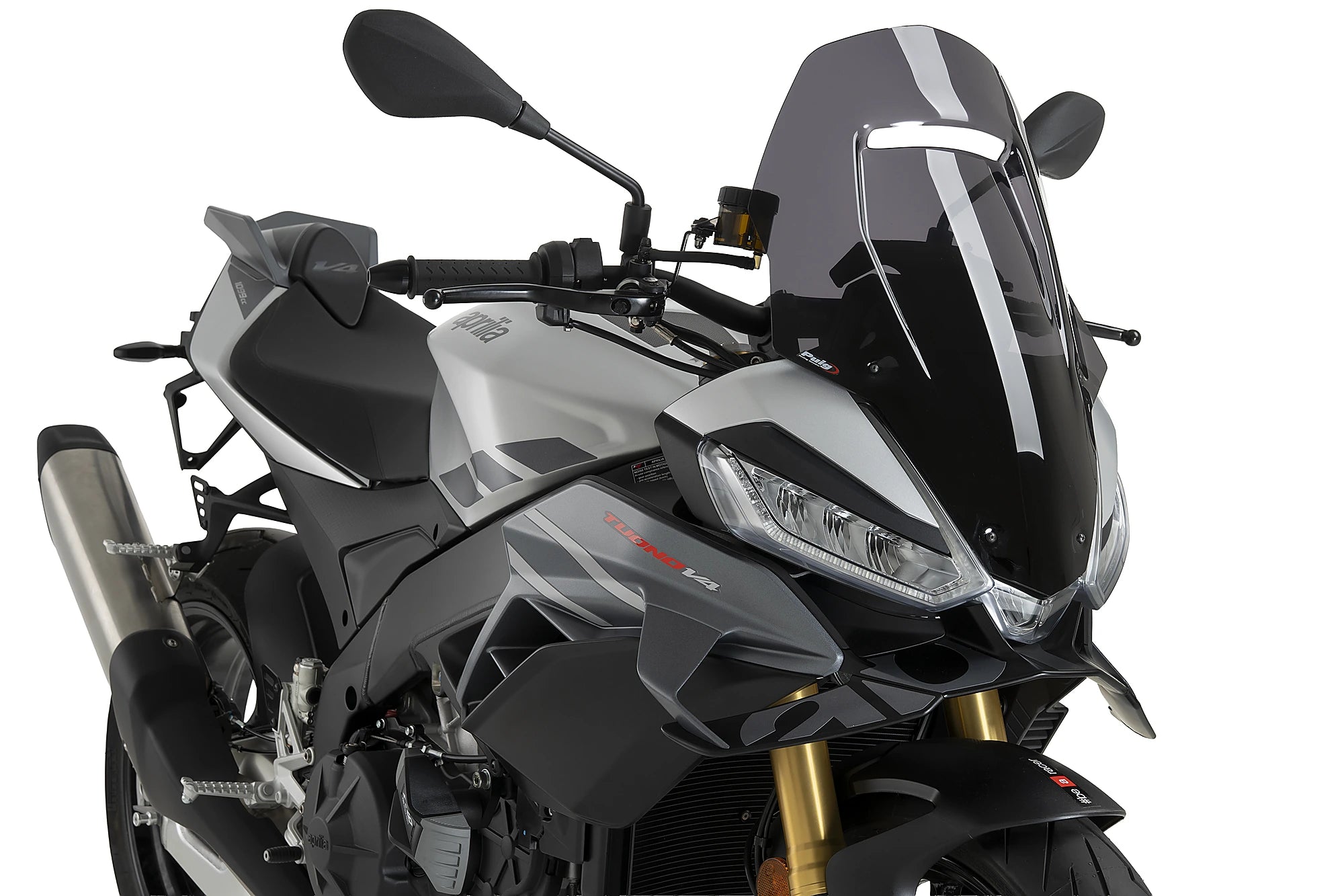 Puig Touring Screen | Dark Smoke | Aprilia Tuono V4 1100 inc. Factory 2025>Current - Pyramid Motorcycle Accessories