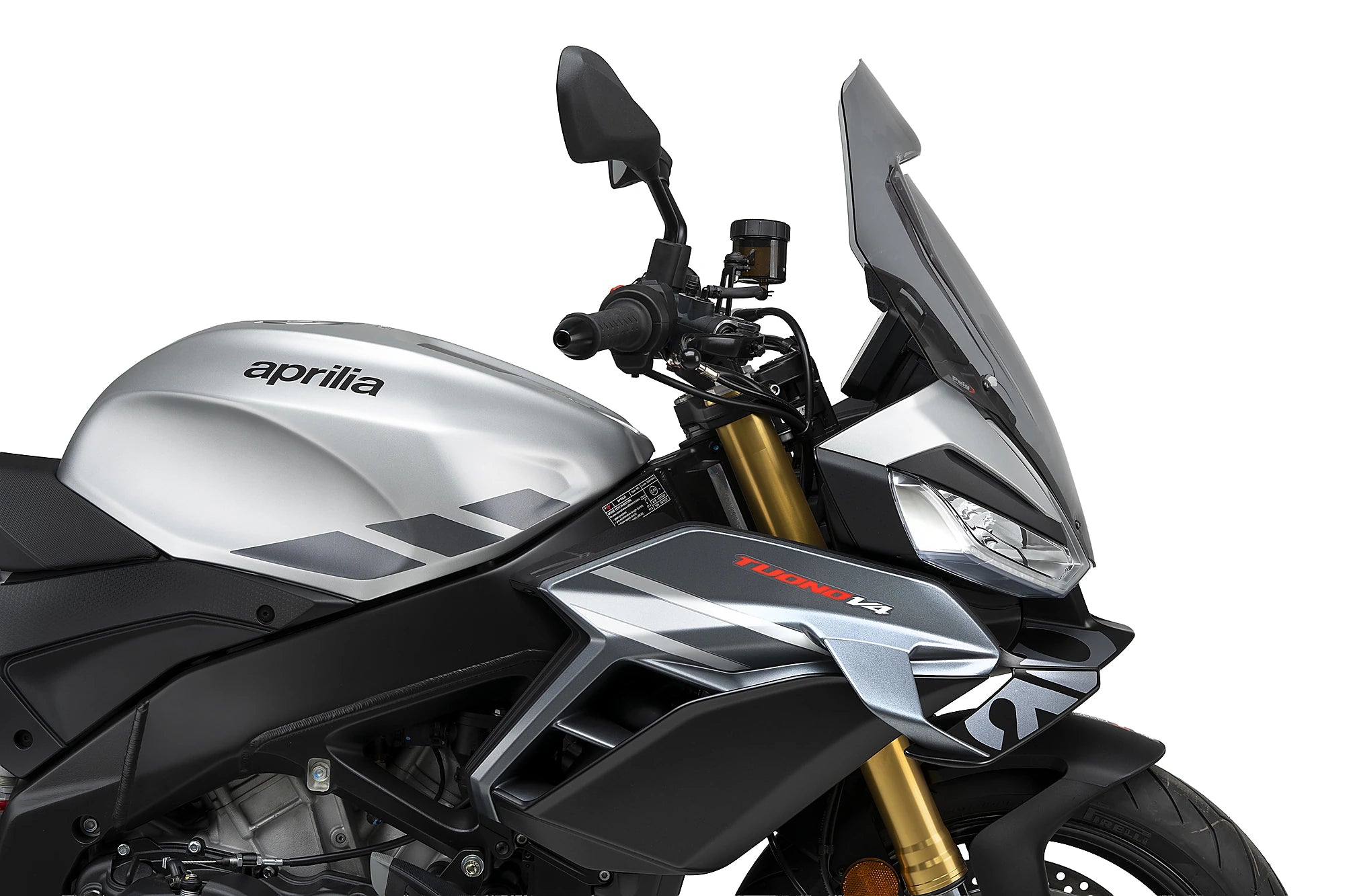 Puig Touring Screen | Light Smoke | Aprilia Tuono V4 1100 inc. Factory 2025>Current - Pyramid Motorcycle Accessories