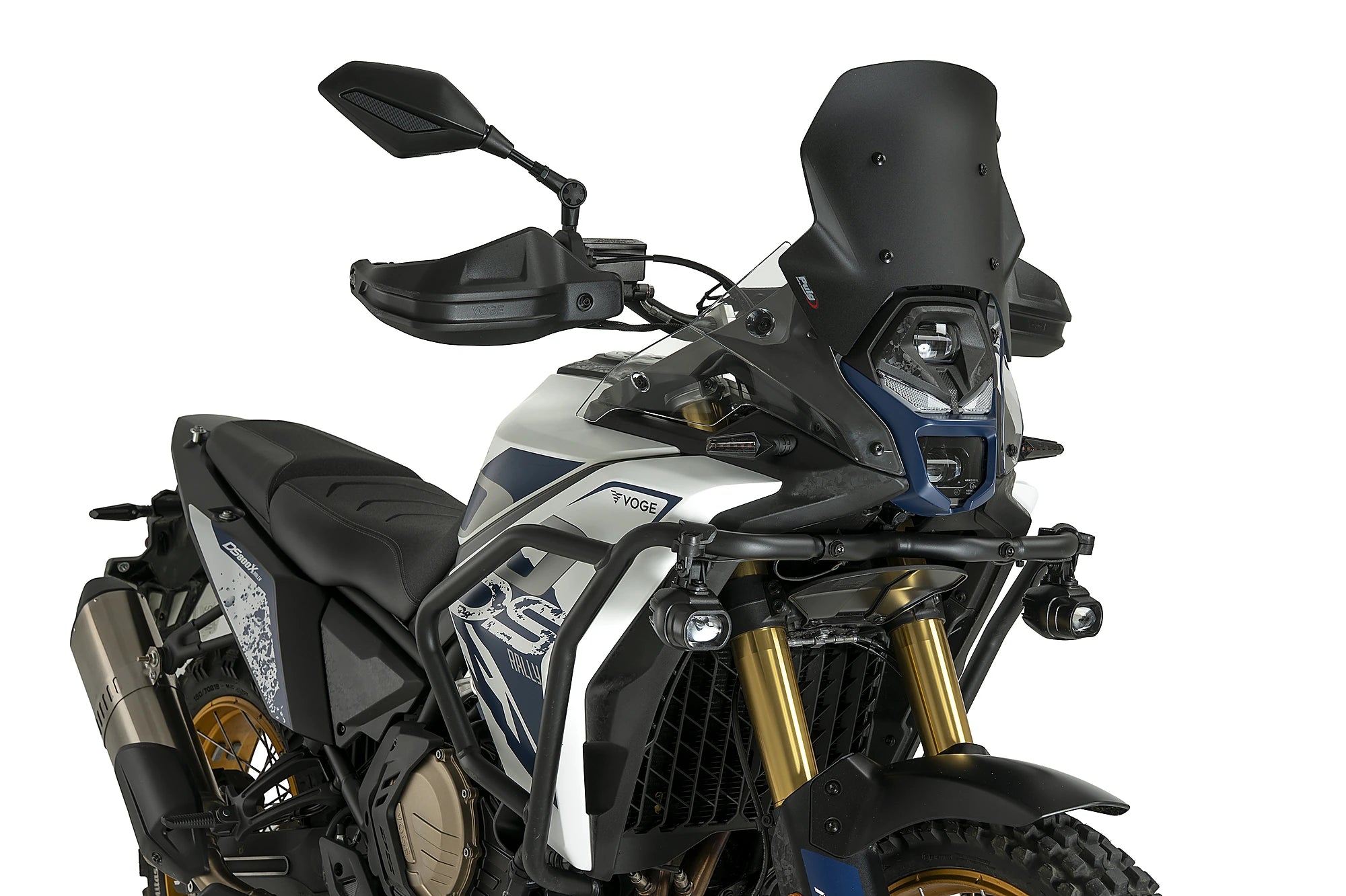 Puig Sport Screen | Matte Black | Voge DS800/800X Rally 2025>Current - Pyramid Motorcycle Accessories
