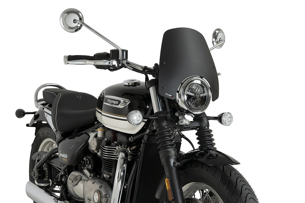 Puig Sport Screen | Matte Black | Triumph Bonneville Speedmaster