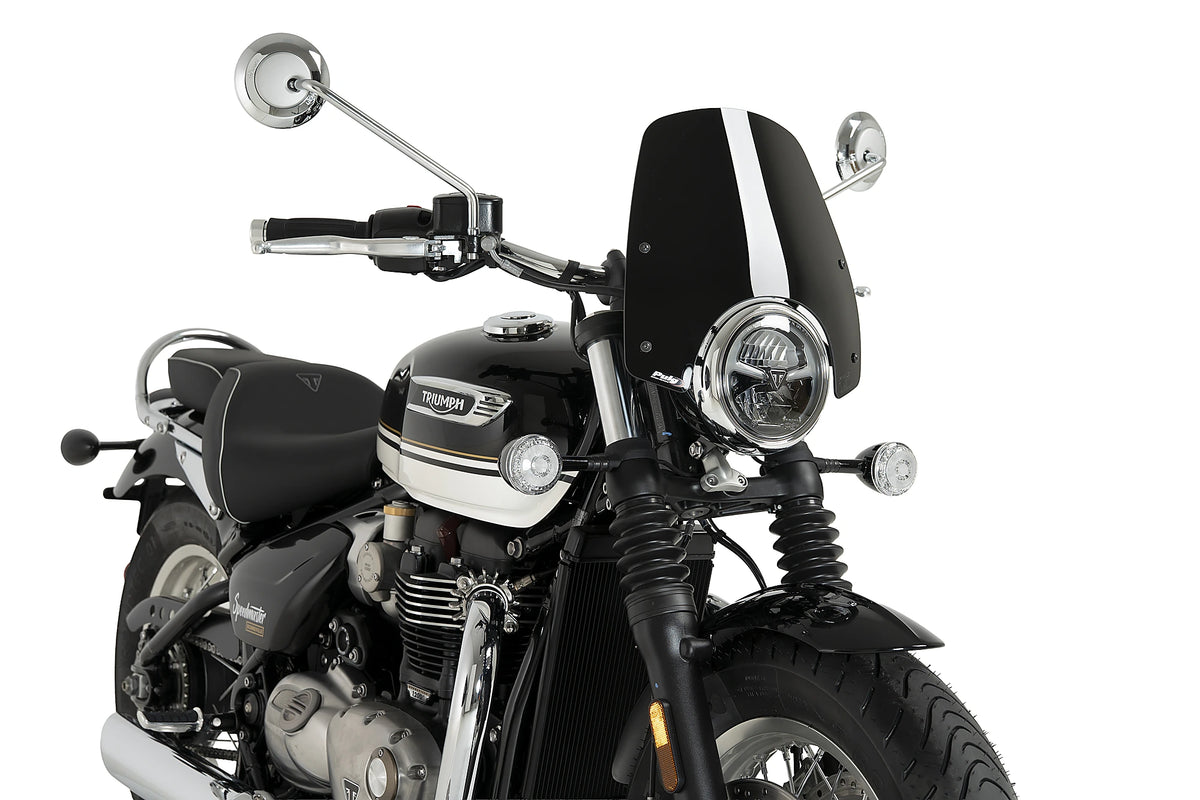 Puig Sport Screen | Black | Triumph Bonneville Speedmaster