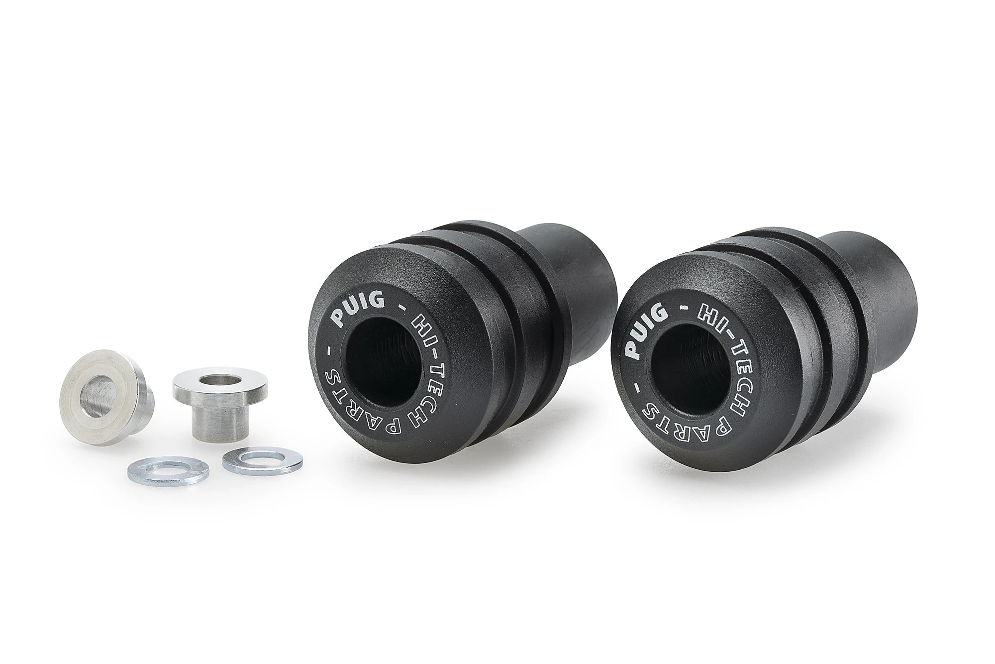 Puig Vintage 2.0 Frame Sliders | Black | Fits Various Zontes Models - Pyramid Motorcycle Accessories