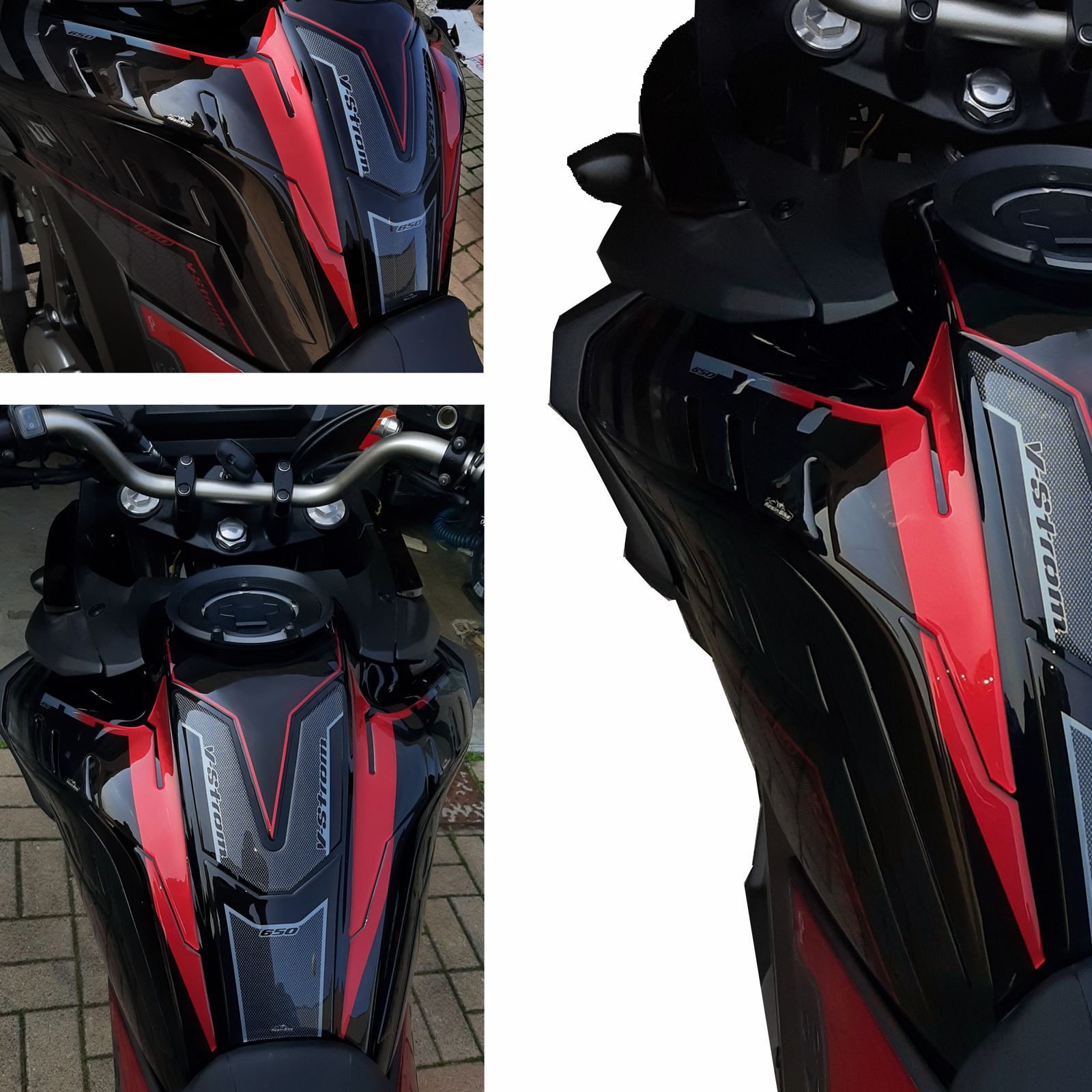 Resin Bike 3D Motorcycle Stickers - Tank Sides | Suzuki V-Strom 650 2017>2023 RB-B454P252 - Pyramid Motorcycle Accessories