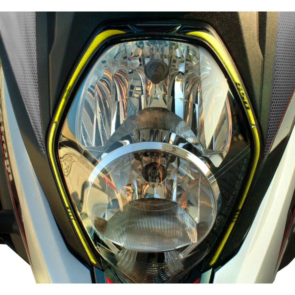 Resin Bike 3D Motorcycle Stickers - Headlight | Suzuki V-Strom 650 2017>2023 - Pyramid Motorcycle Accessories