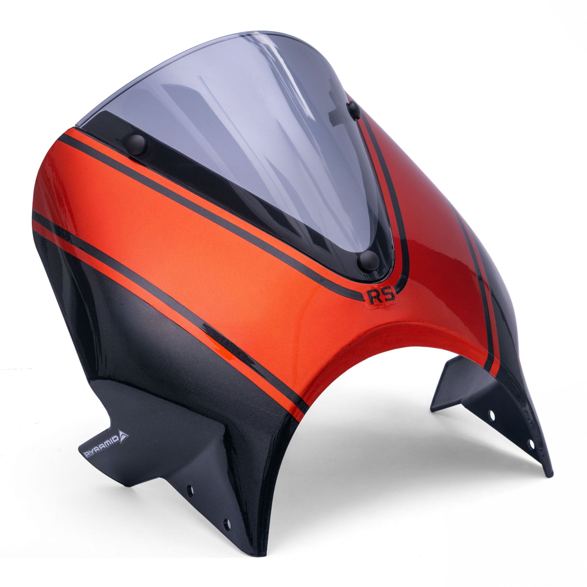 Pyramid Fly Screen | Metallic Spark Black/Orange | Kawasaki Z 900 RS SE 2026>Current - Pyramid Motorcycle Accessories