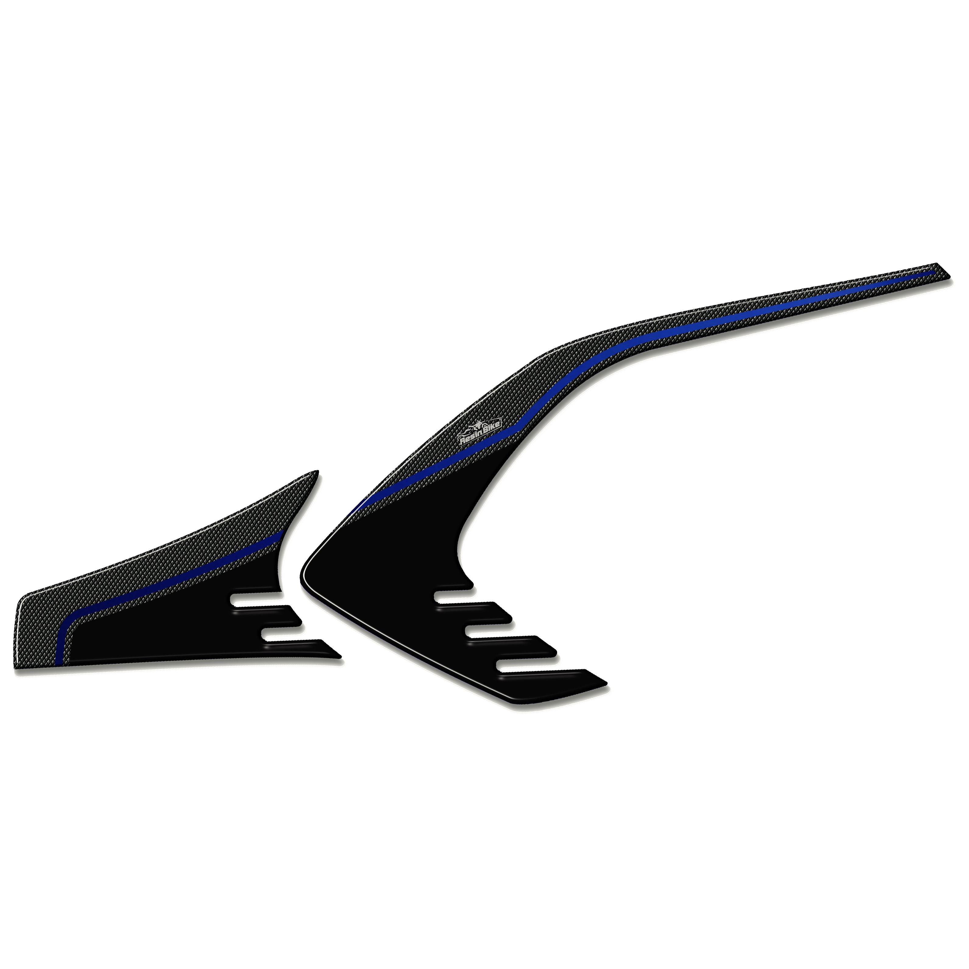Resin Bike 3D Motorcycle Stickers - Heel Pads | Kymco Xciting 400i S 2019>2020 - Pyramid Motorcycle Accessories