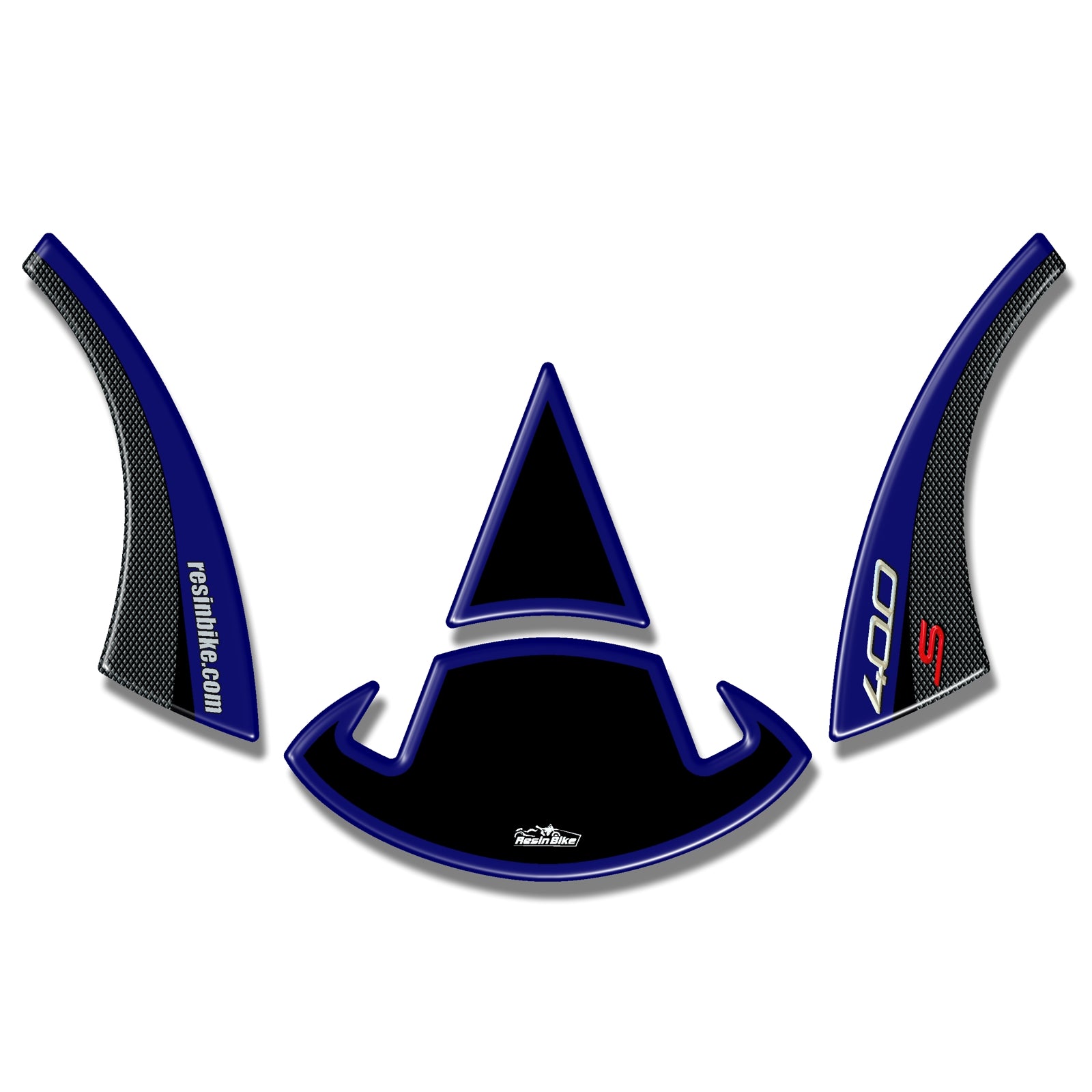Resin Bike 3D Motorcycle Stickers - Front Fender | Kymco Xciting 400i S 2019>2020 RB-B81796I5 - Pyramid Motorcycle Accessories