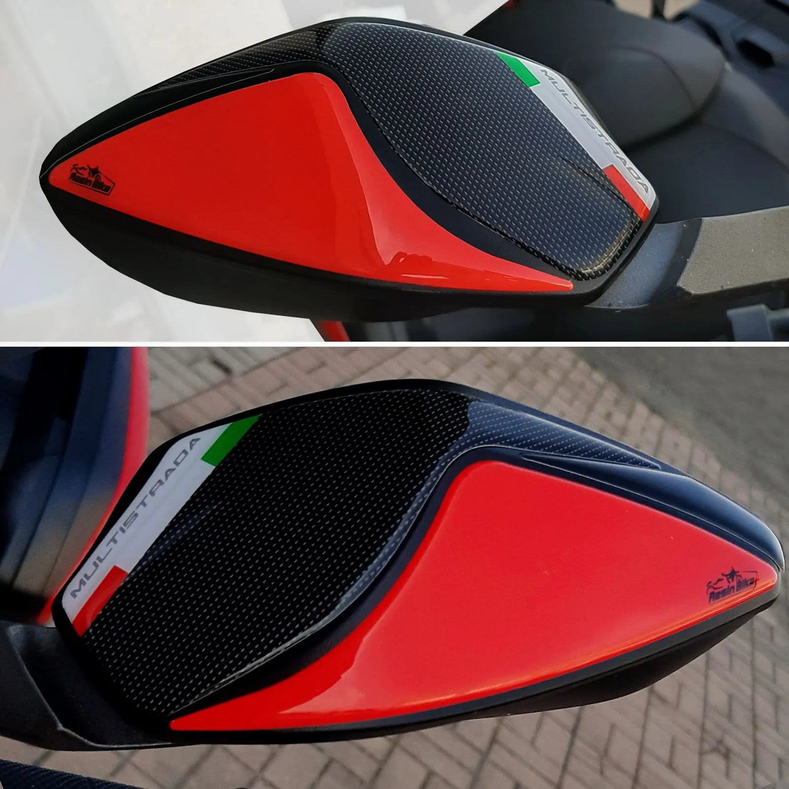 Resin Bike 3D Motorcycle Stickers - Mirrors | Ducati Multistrada 950/950 S 2018>2021 - Pyramid Motorcycle Accessories
