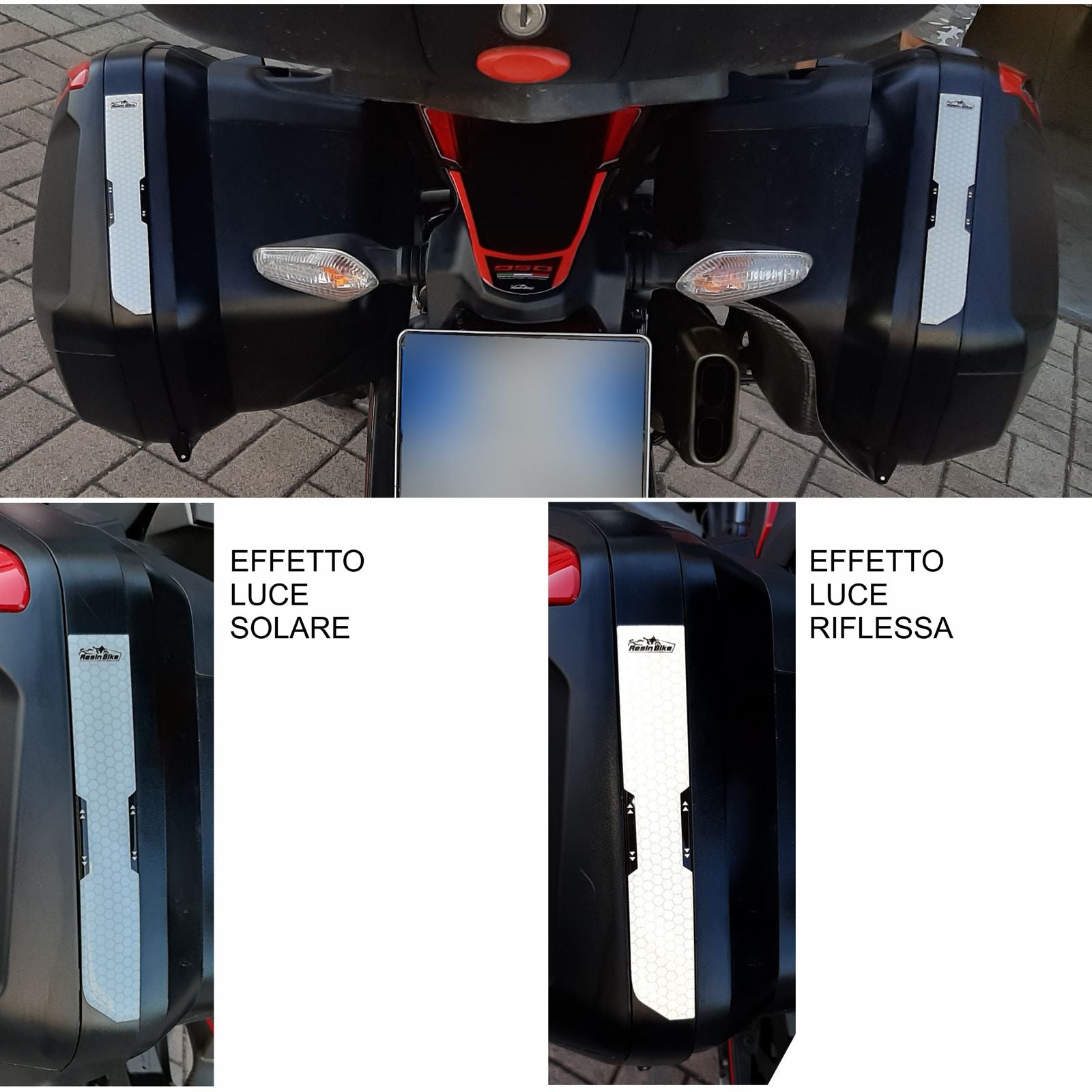 Resin Bike 3D Motorcycle Stickers - Panniers | Ducati Multistrada 950/950 S 2018>2021 RB-B6152V81 - Pyramid Motorcycle Accessories