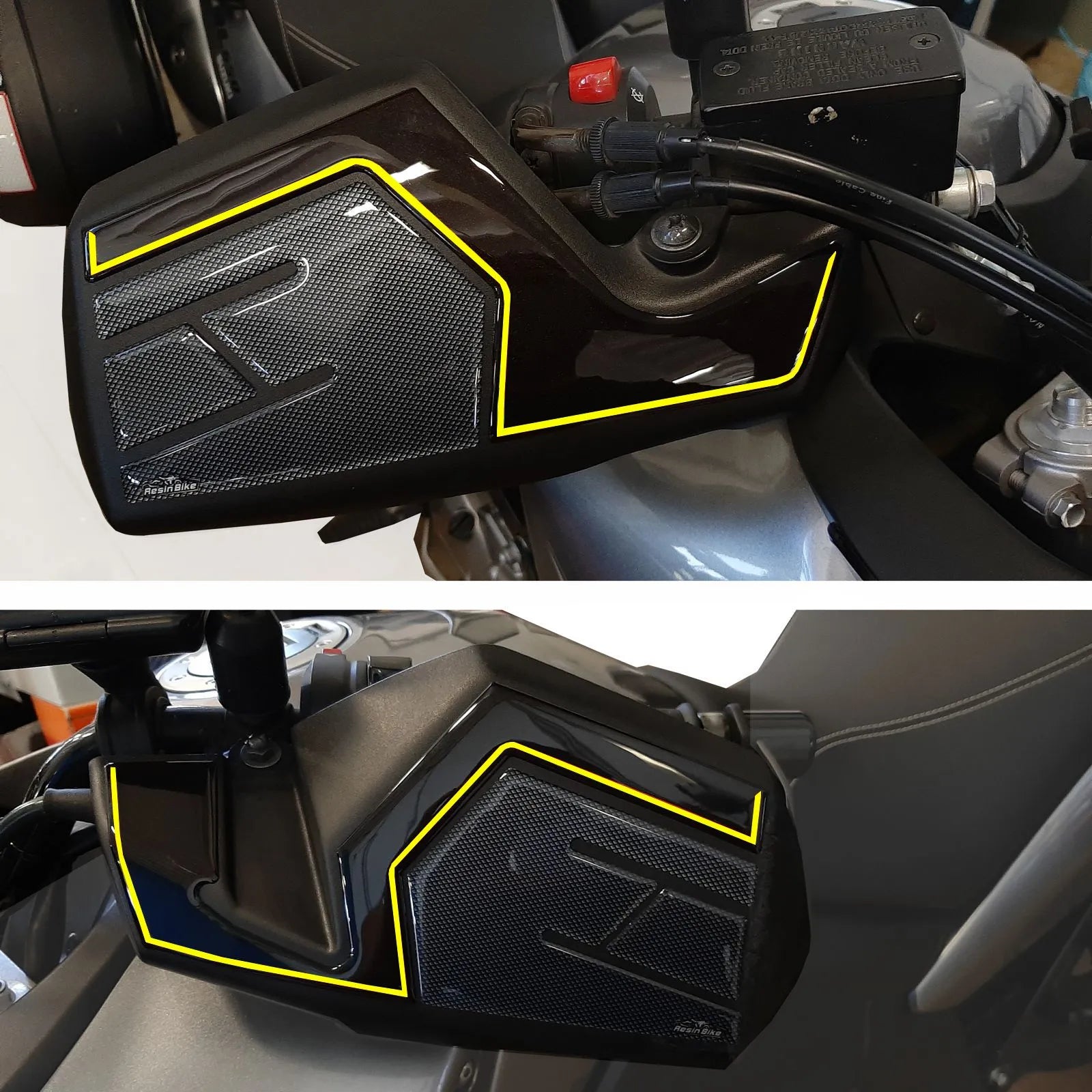 Resin Bike 3D Motorcycle Stickers - Handguards | Suzuki V-Strom 650 - Pyramid Motorcycle Accessories