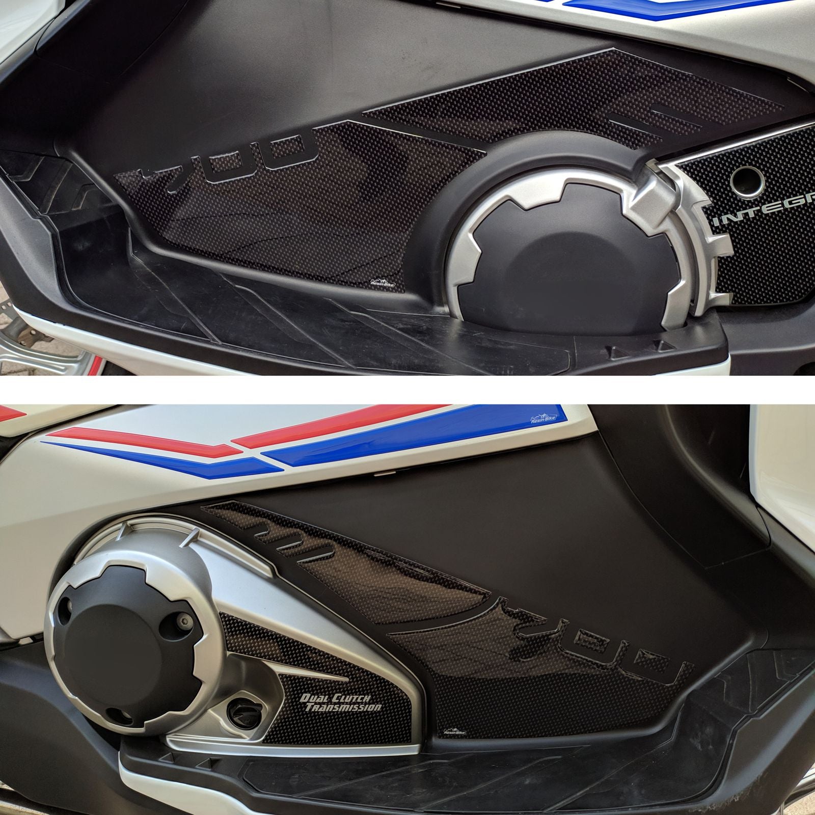 Resin Bike 3D Motorcycle Stickers - Footboard | Honda NC 700 D Integra 2011>2013 - Pyramid Motorcycle Accessories