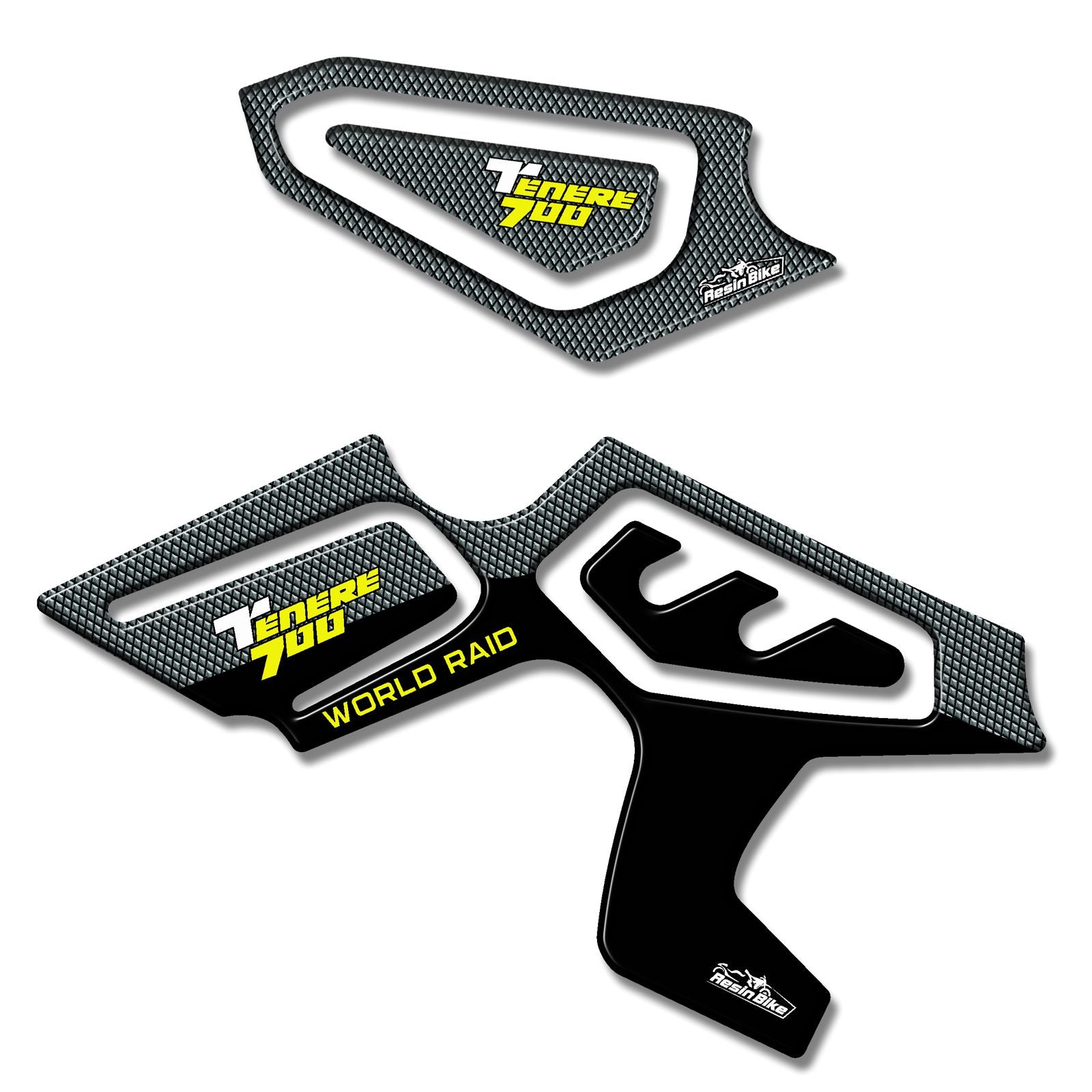 Resin Bike 3D Motorcycle Stickers - Heel Pads | Yamaha Tenere 700 2019>2020 RB-B8I42504 - Pyramid Motorcycle Accessories