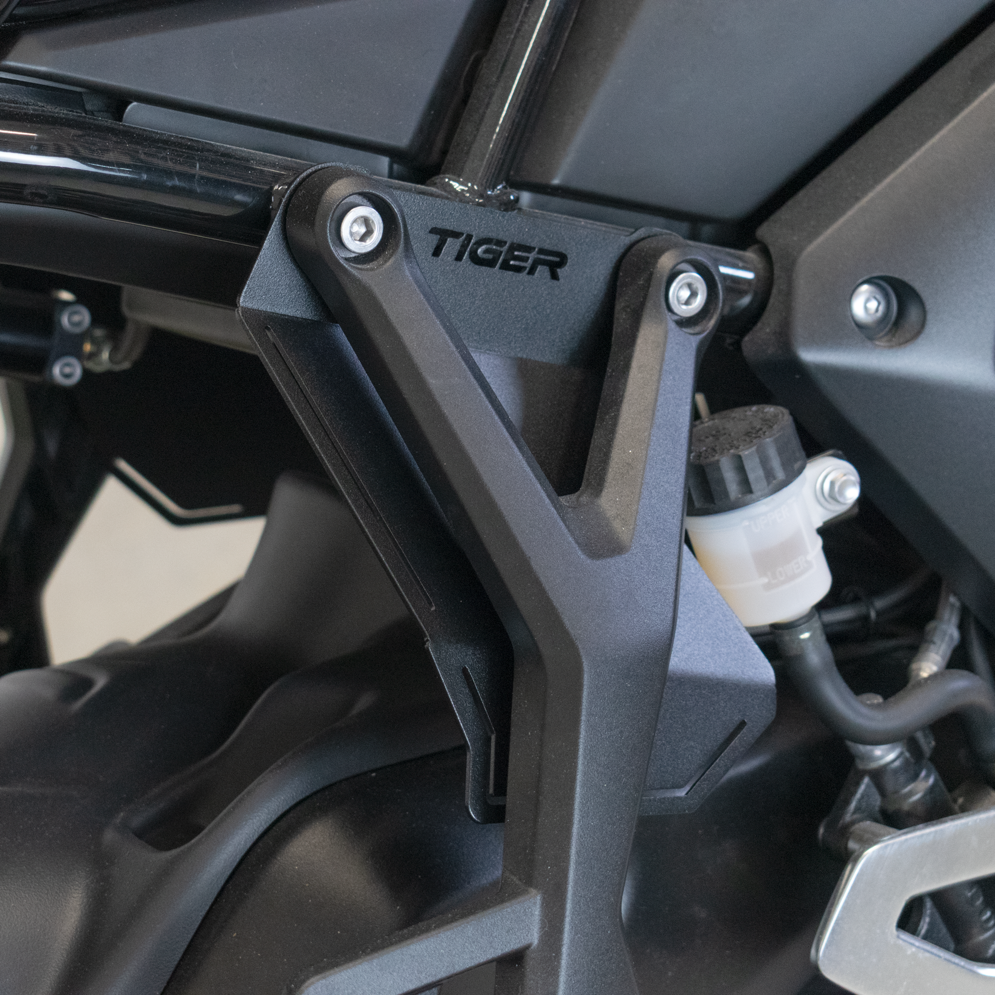 Pyramid Infill Panels | Matte Black | Triumph Tiger Sport 800 2025>Current - Pyramid Motorcycle Accessories