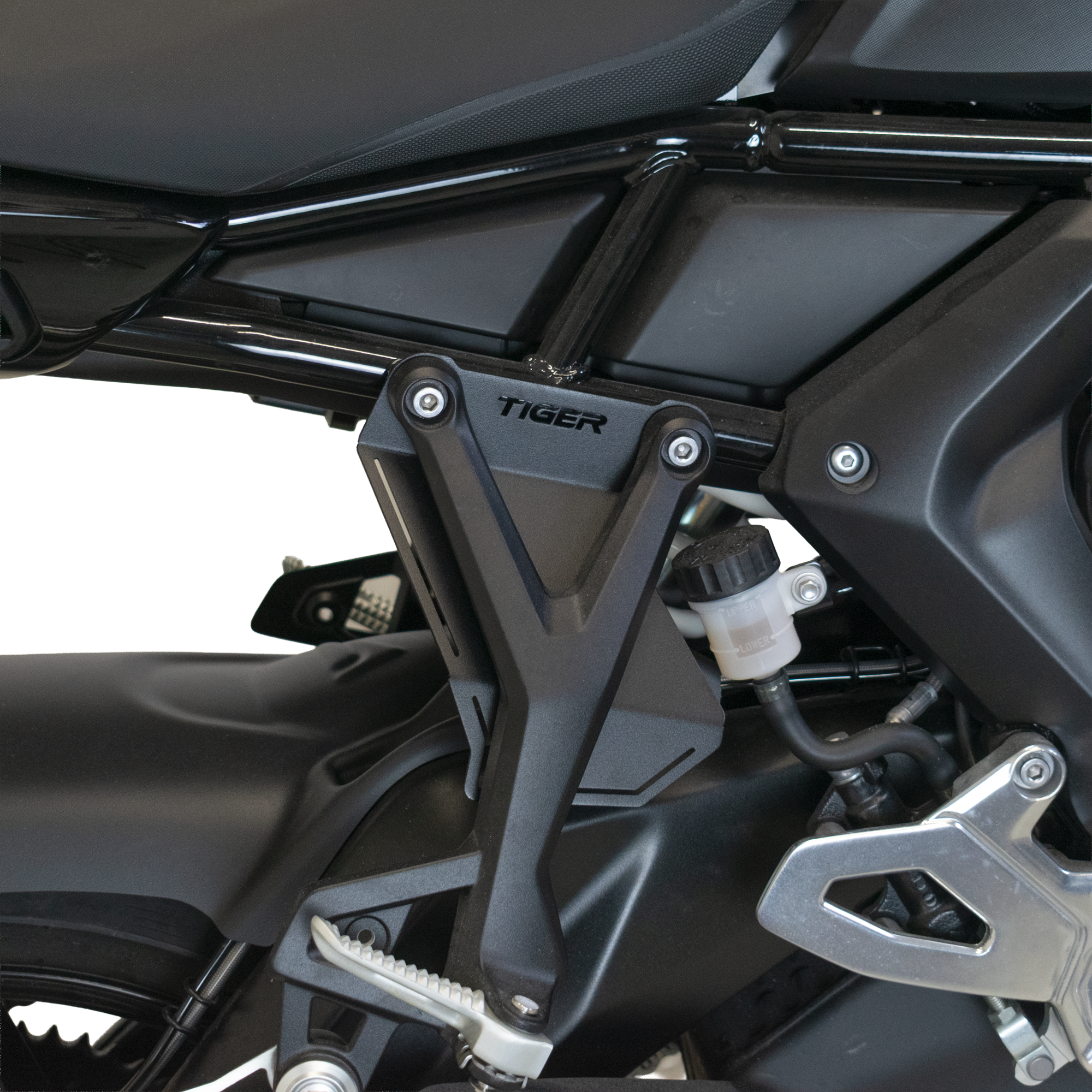 Pyramid Infill Panels | Matte Black | Triumph Tiger Sport 800 2025>Current - Pyramid Motorcycle Accessories
