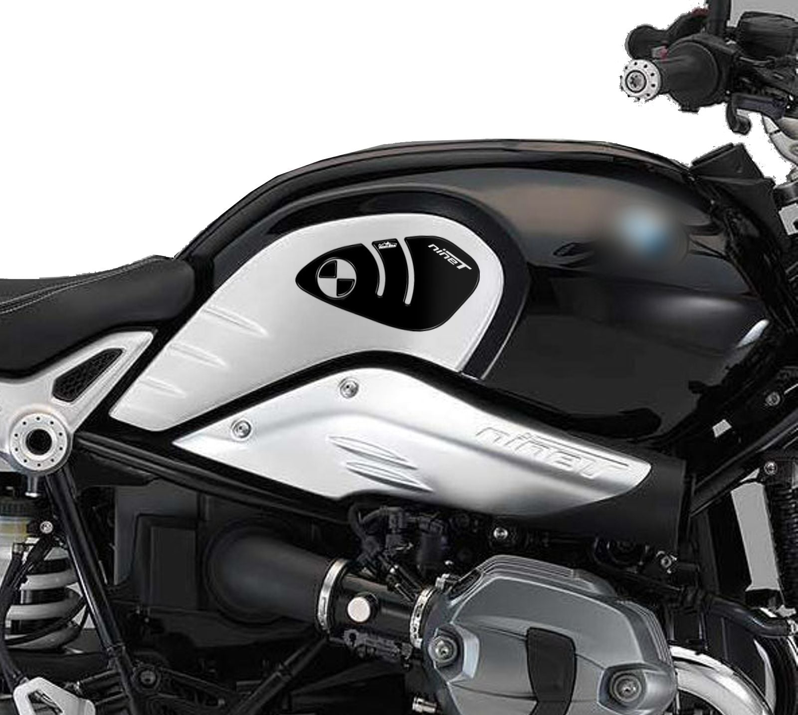 Resin Bike 3D Motorcycle Stickers - Tank Sides | BMW R nineT 2021>2024 - Pyramid Motorcycle Accessories