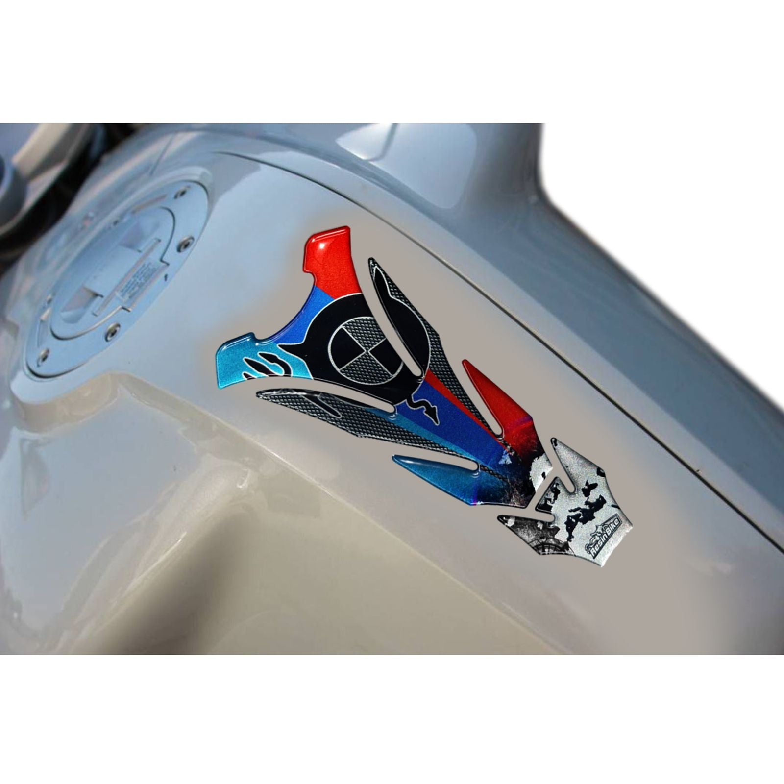 Resin Bike 3D Motorcycle Stickers - Tank Pad - BMW| Universal - Pyramid Motorcycle Accessories