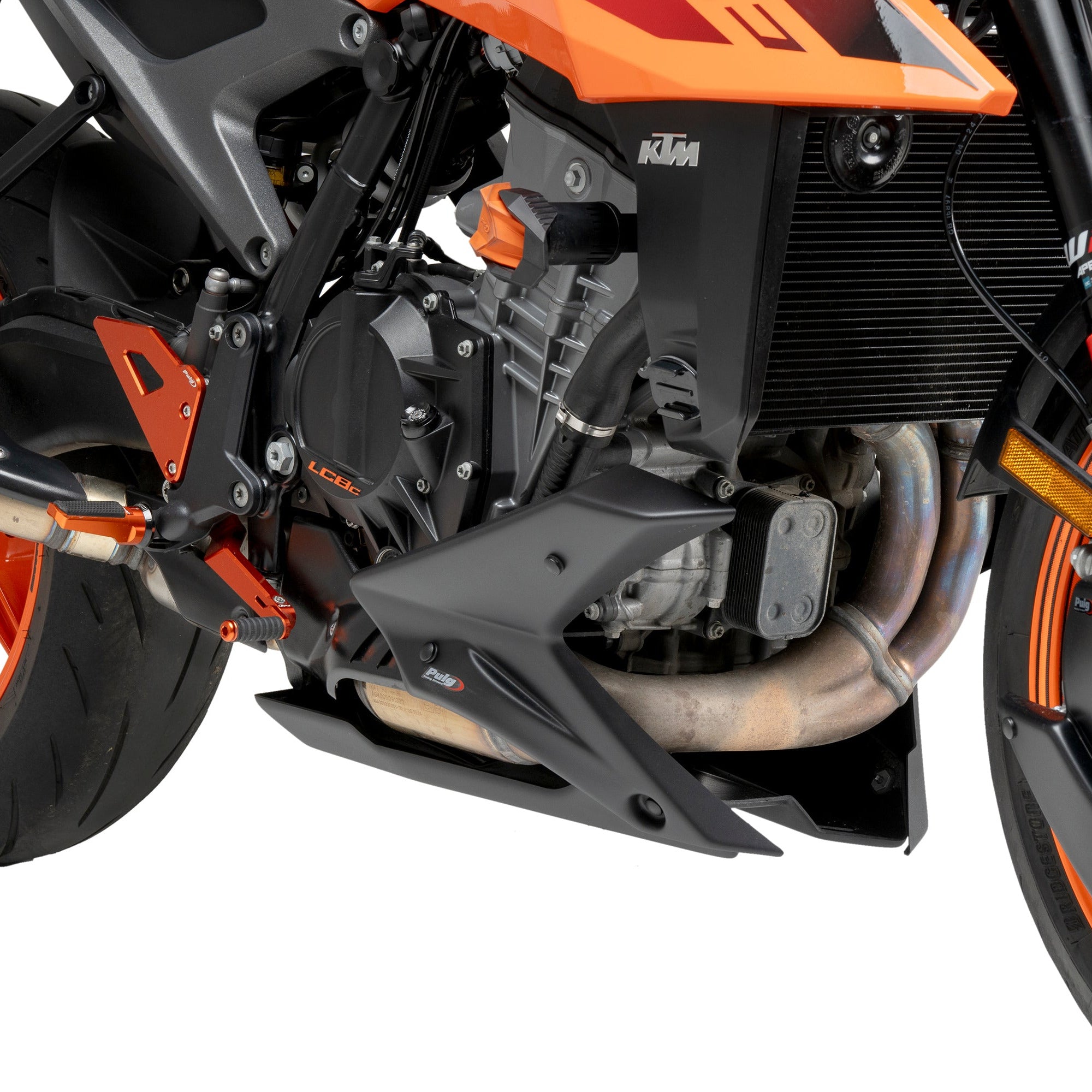 Puig Belly Pan | Matte Black | KTM 990 Duke/R 2024>Current - Pyramid Motorcycle Accessories
