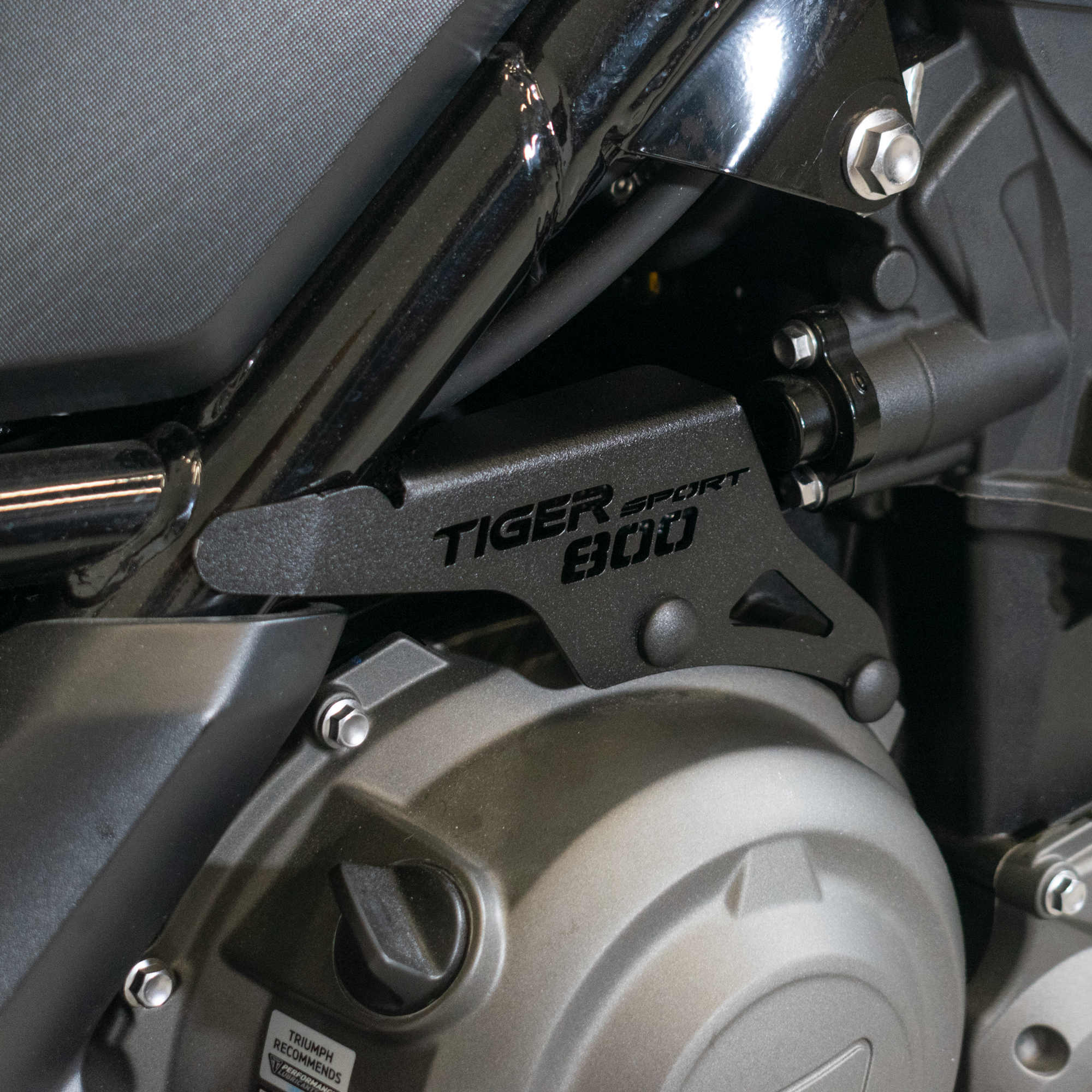 Pyramid Engine Ornament | Matte Black | Triumph Tiger Sport 800 2025>Current - Pyramid Motorcycle Accessories